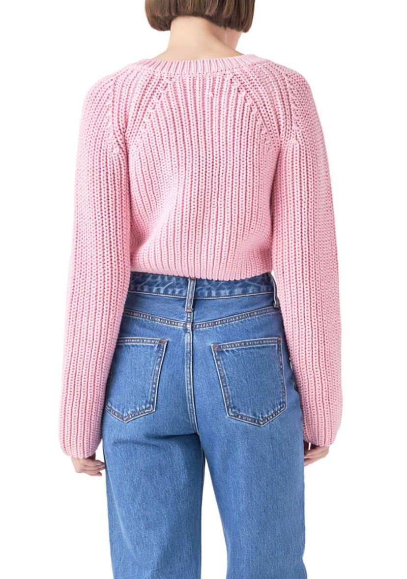 V-neck Knit Sweater