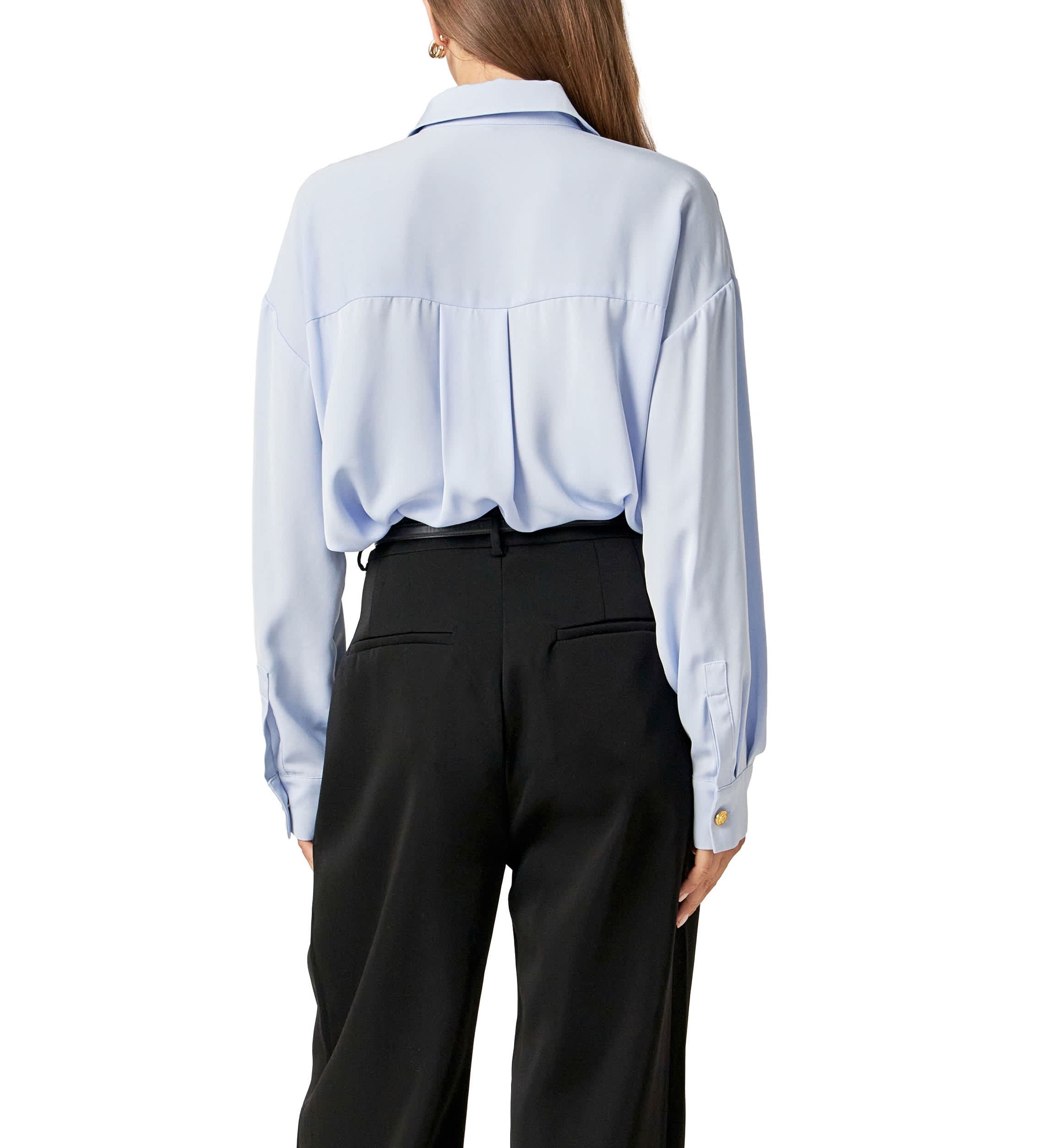 GOLD BUTTON SHIRT BLOUSE