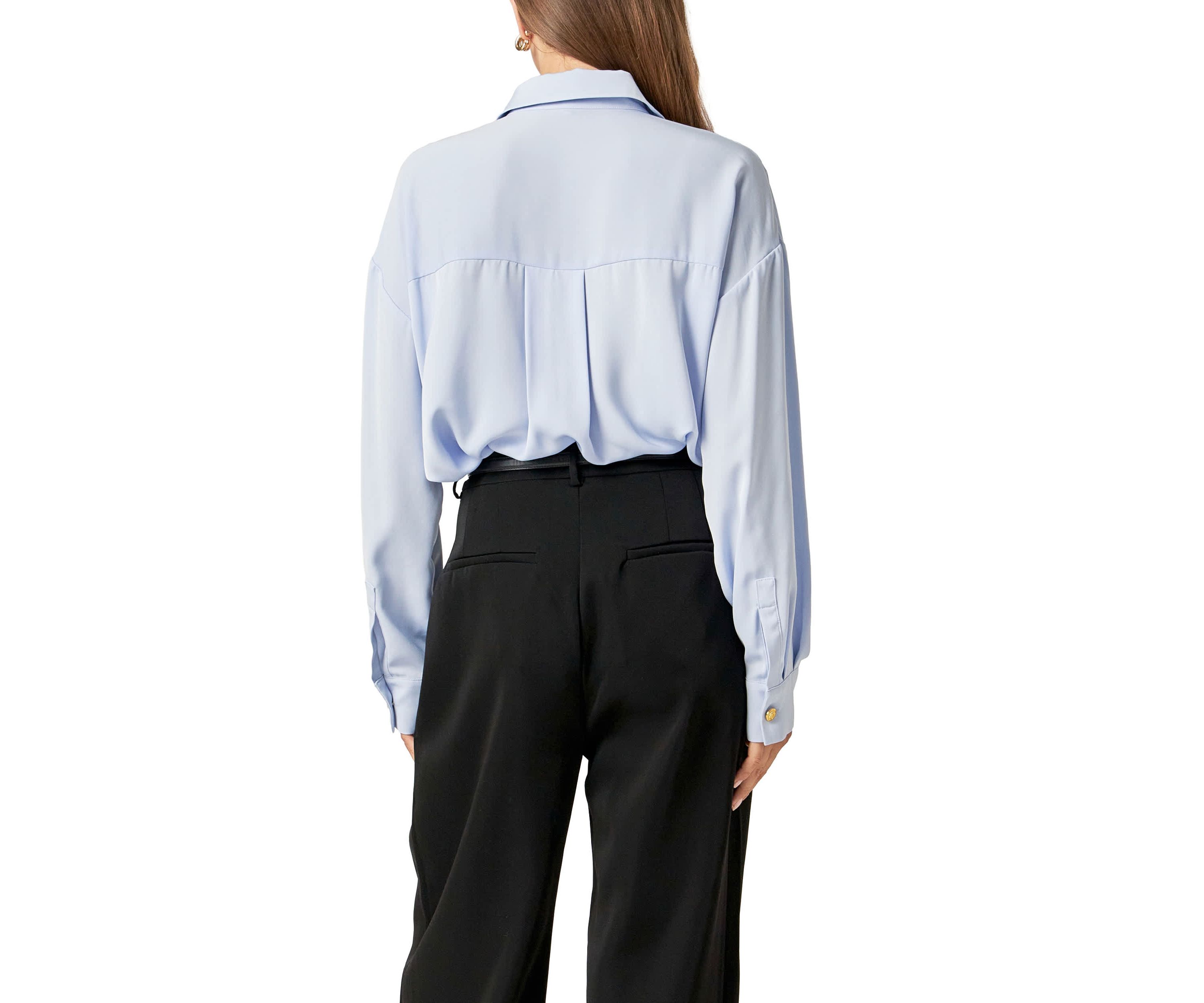 GOLD BUTTON SHIRT BLOUSE