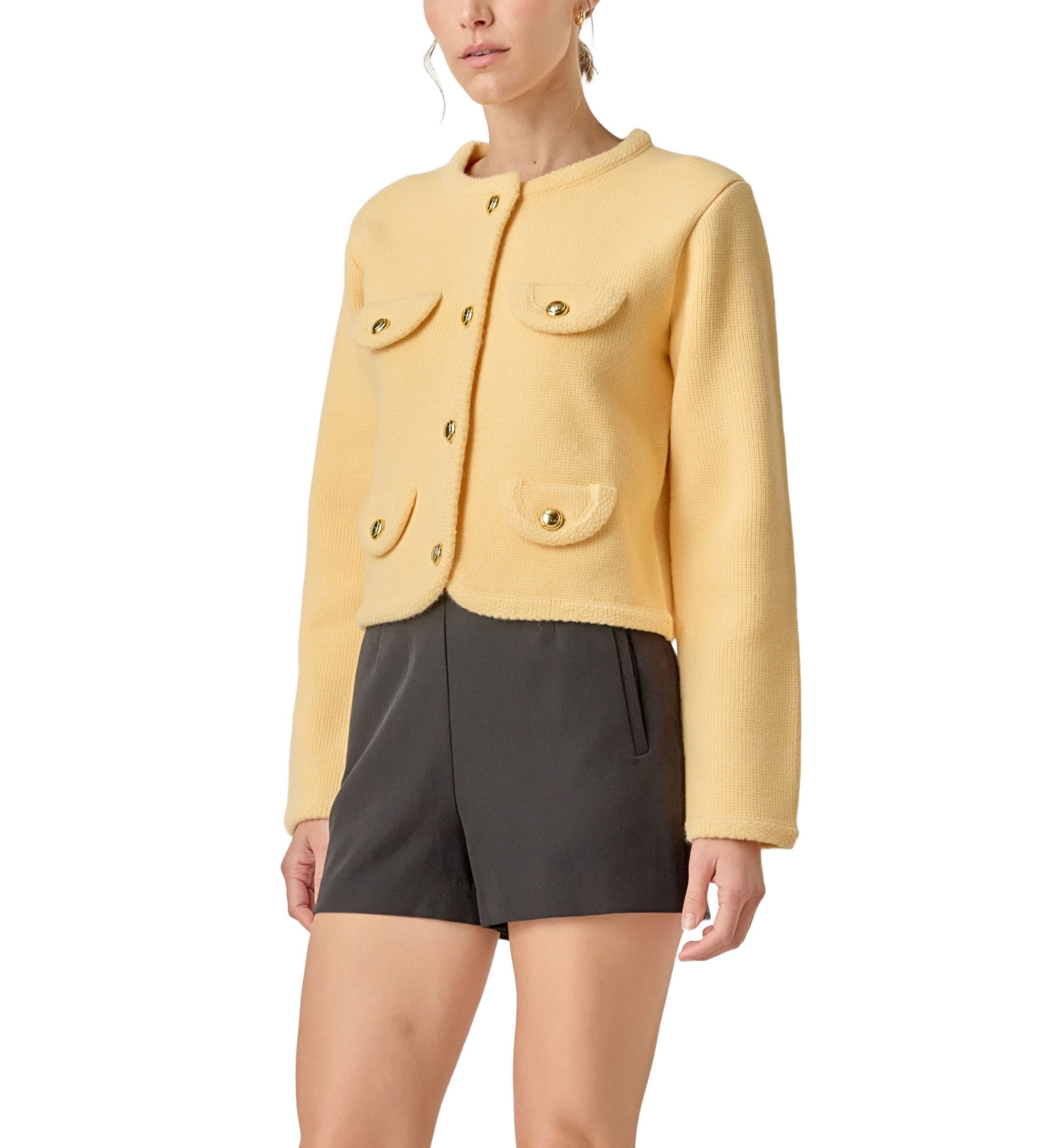 ROUND HEM CARDIGAN