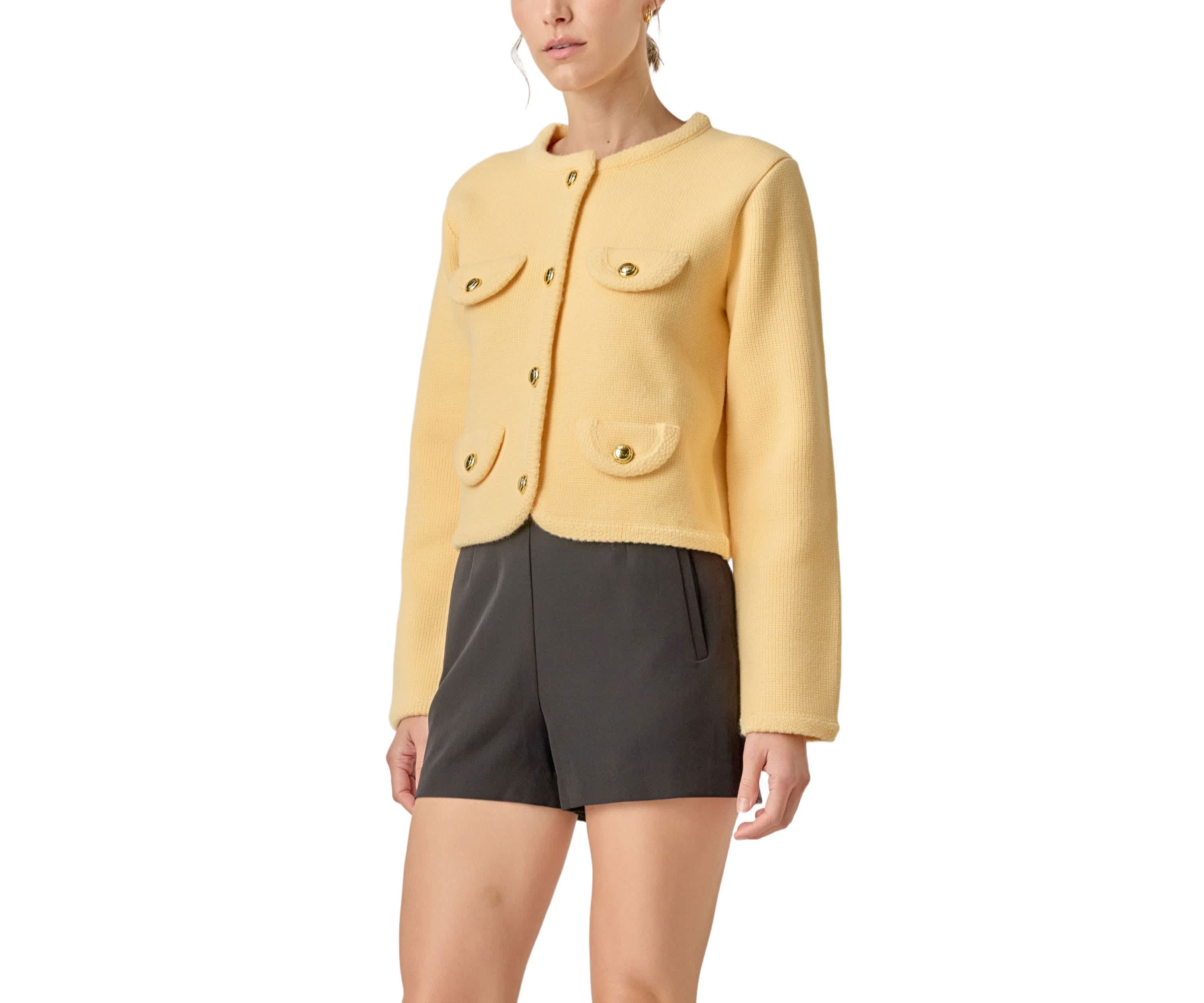 ROUND HEM CARDIGAN