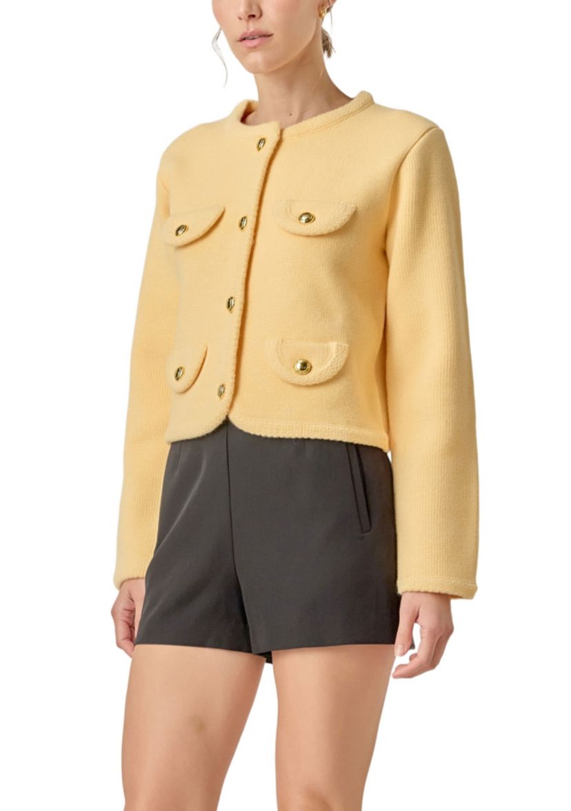 ROUND HEM CARDIGAN