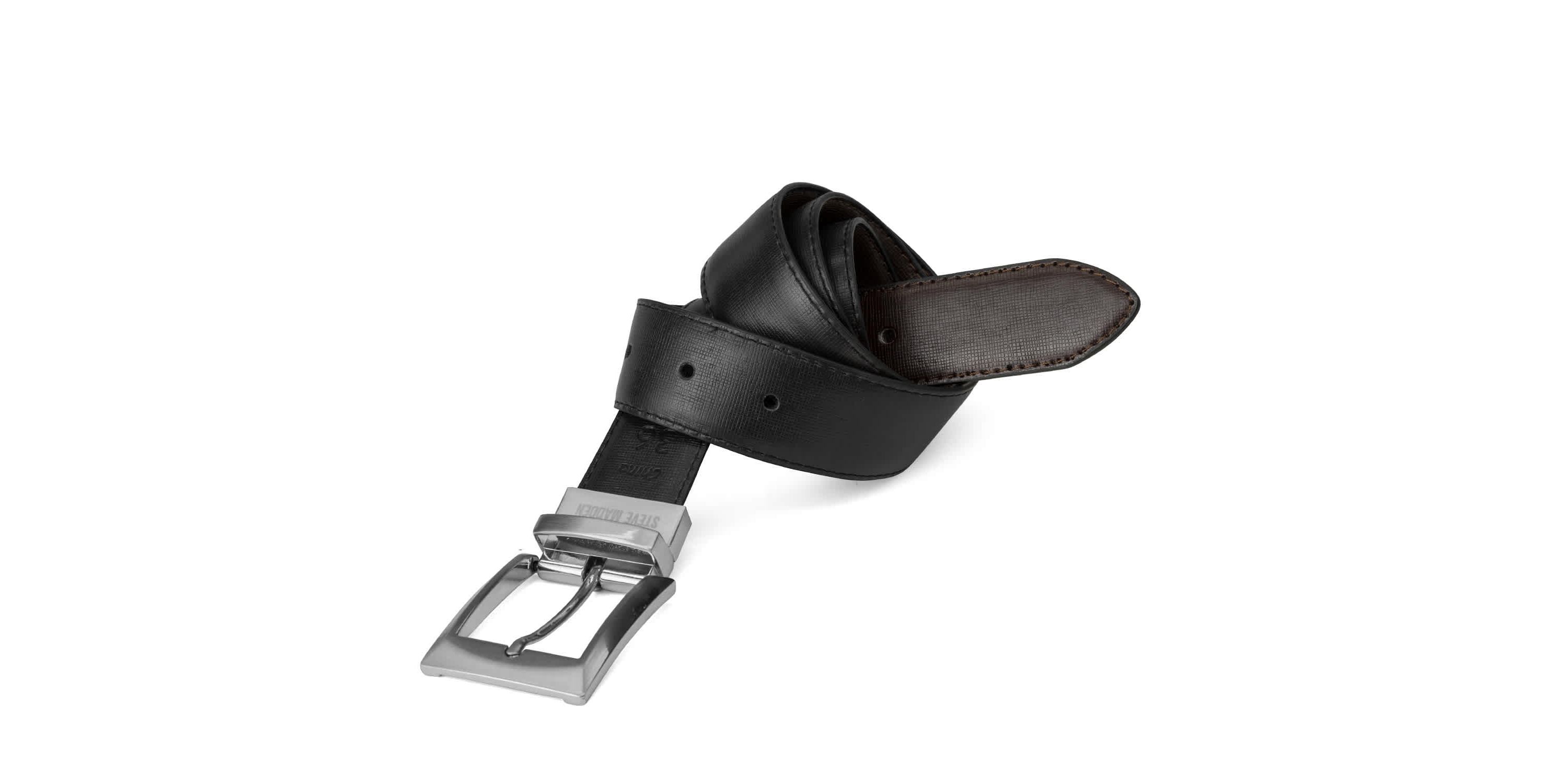 STEVE MADDEN SAFFIANO BELT