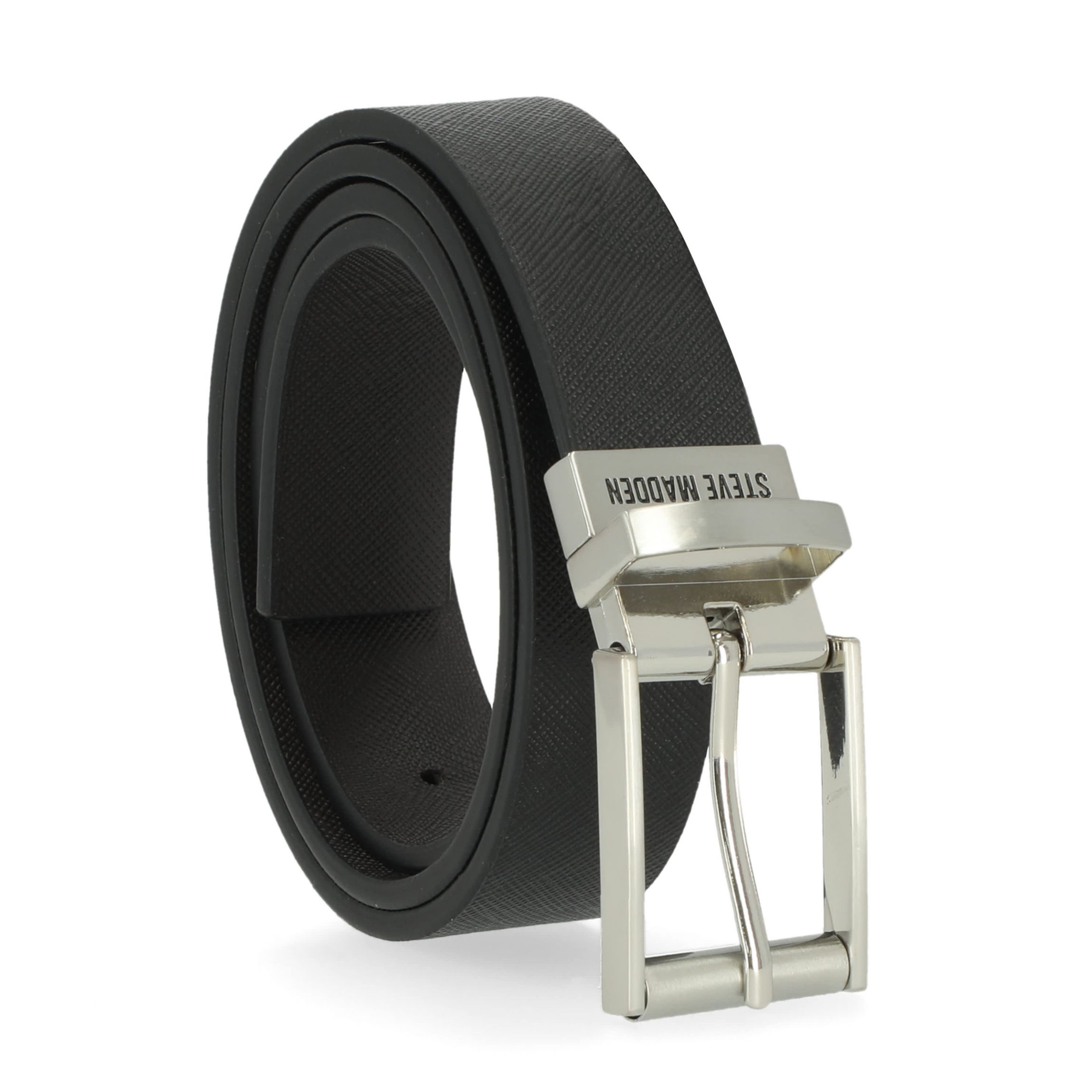 Steve Madden STEVE MADDEN ROLLER TEXTURED BELT | Belk display picture 2