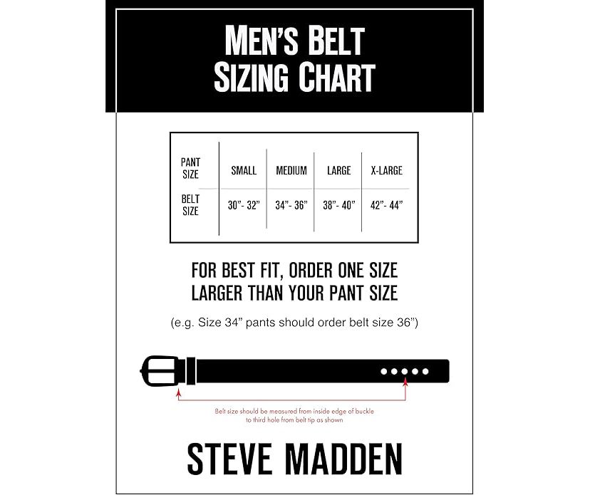 STEVE MADDEN ROLLER TEXTURED BELT