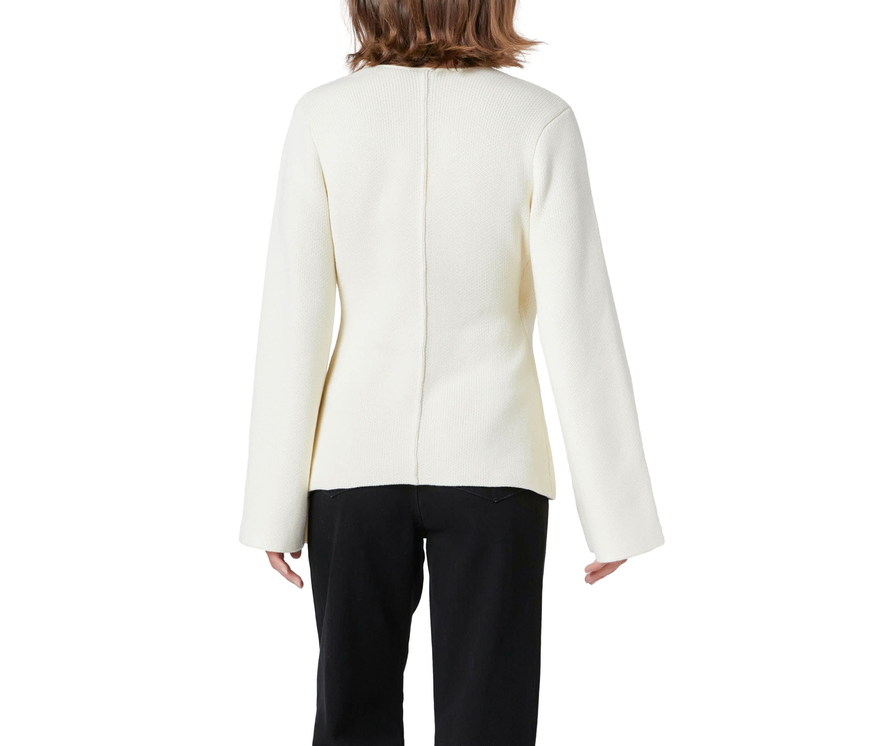2 Button Cinched Sweater Cardigan