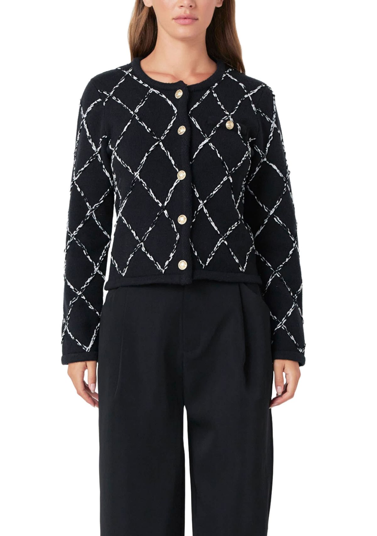 Diamond Pattern Knit