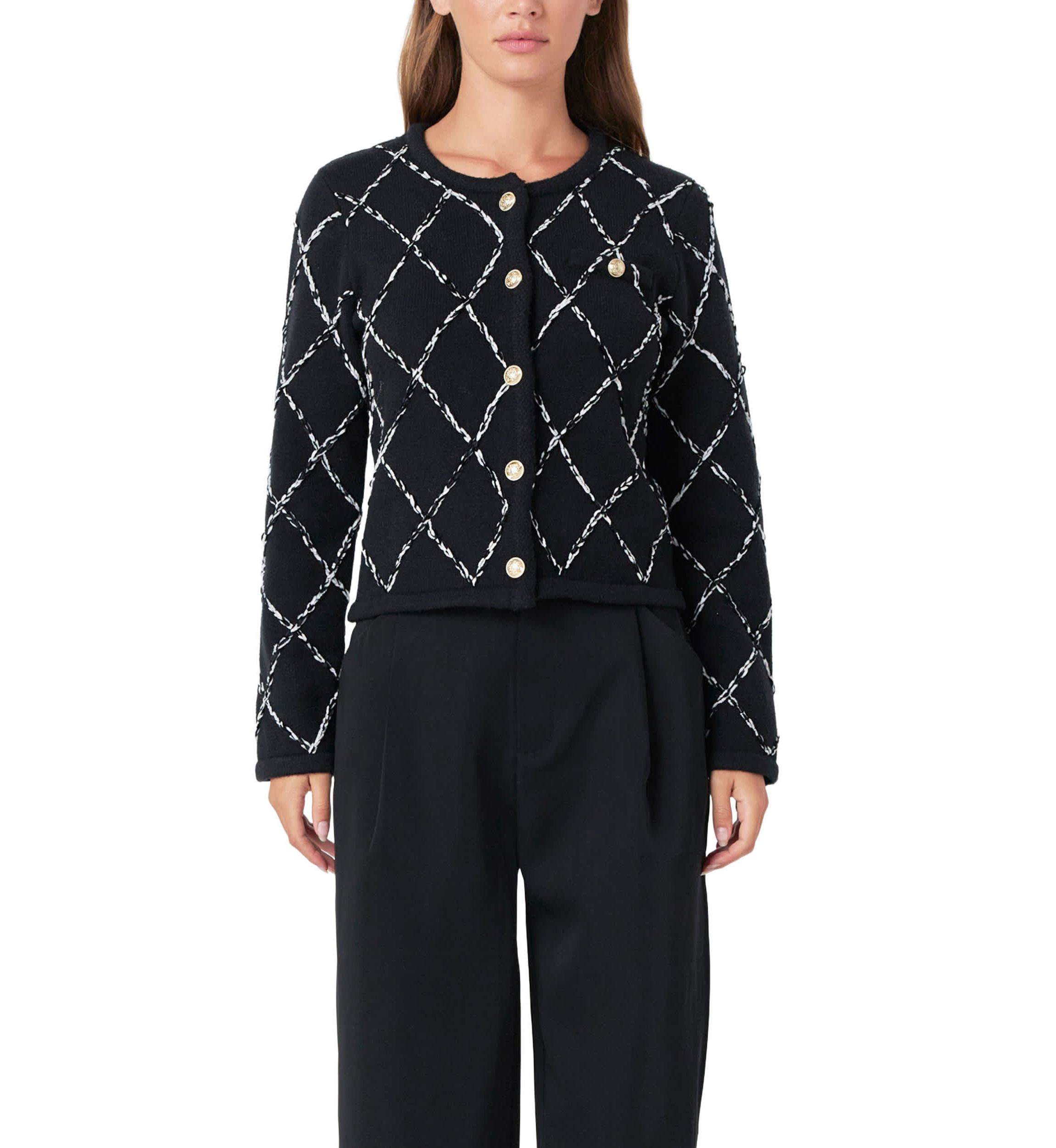 Diamond Pattern Knit