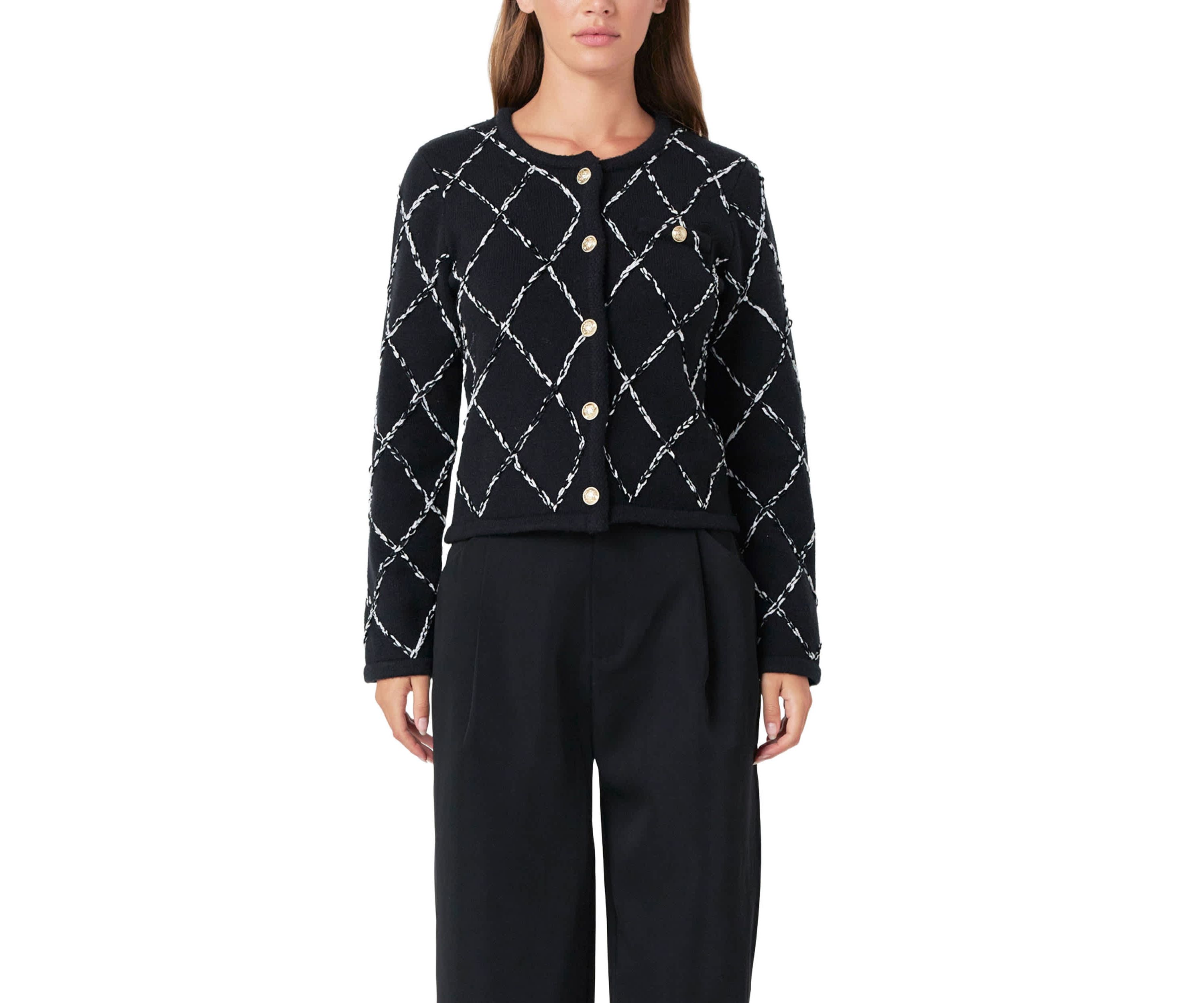 Diamond Pattern Knit