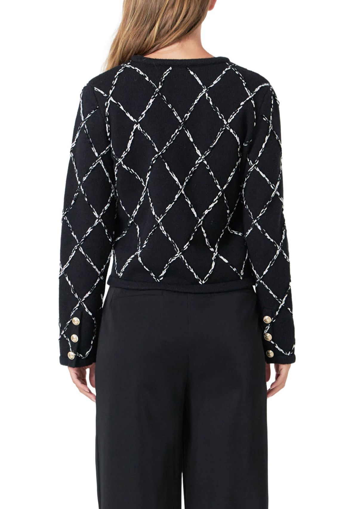 Diamond Pattern Knit