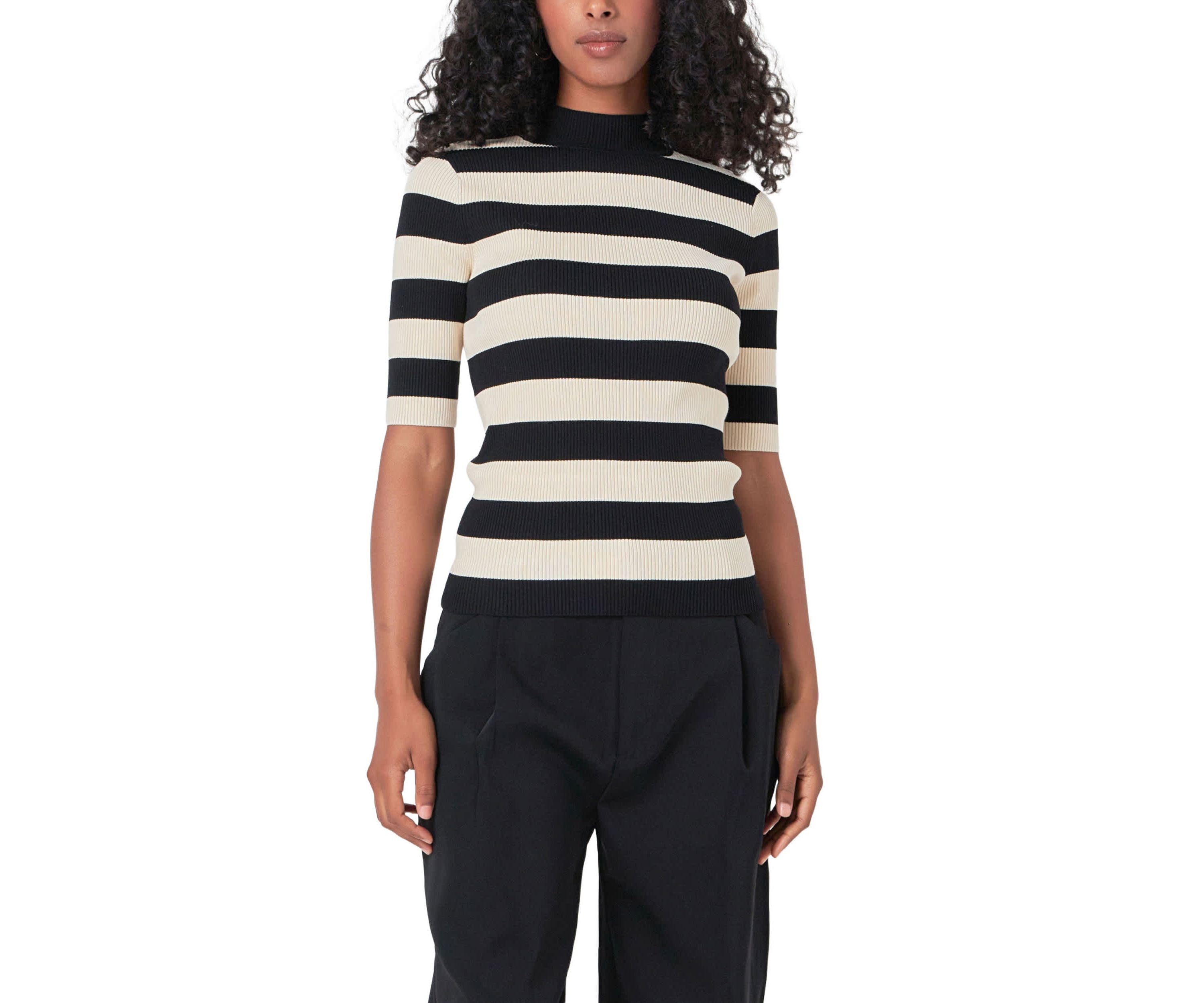 Striped Knit Top