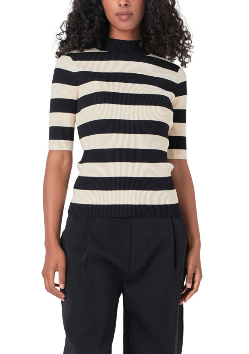 Striped Knit Top