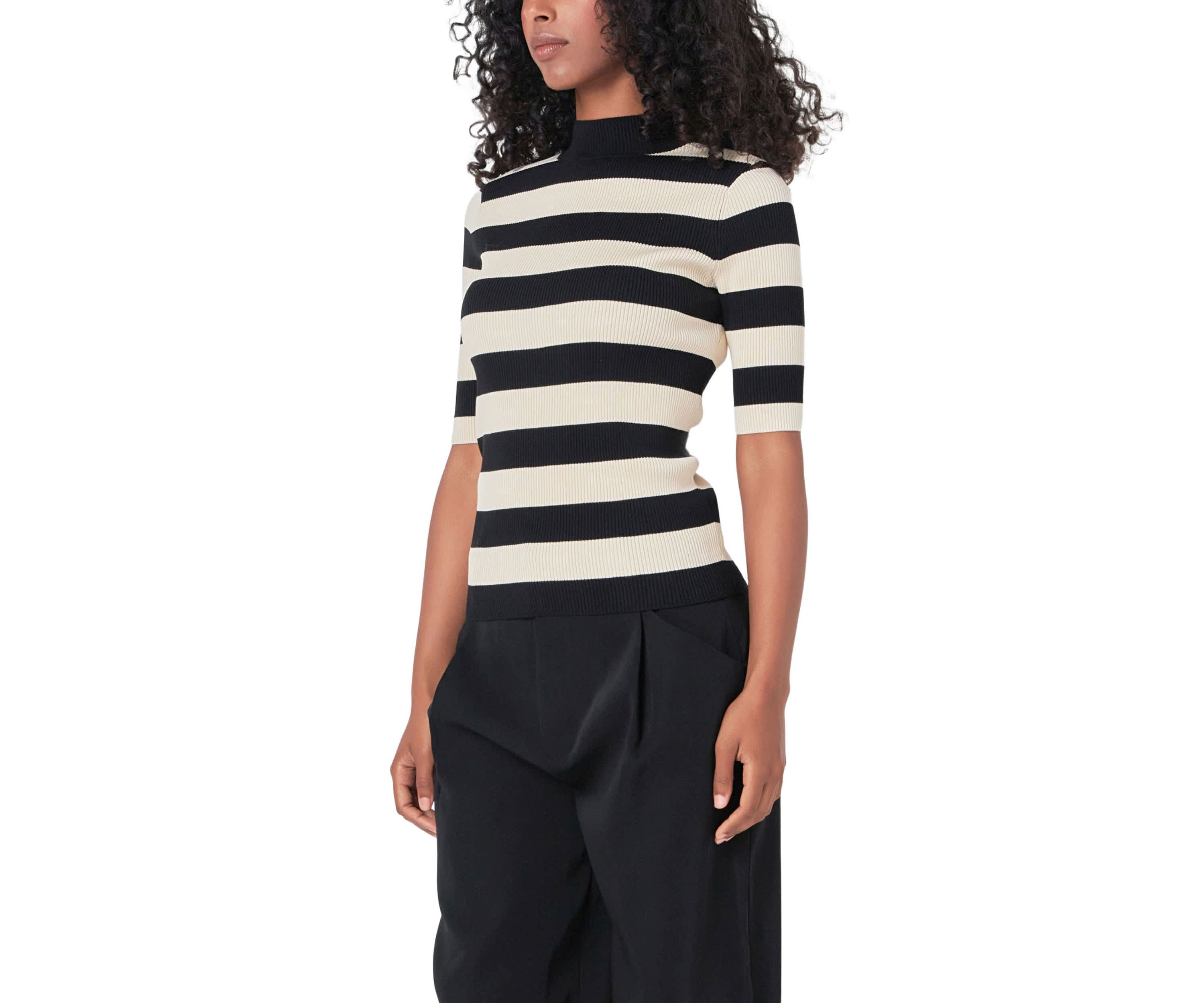 Striped Knit Top