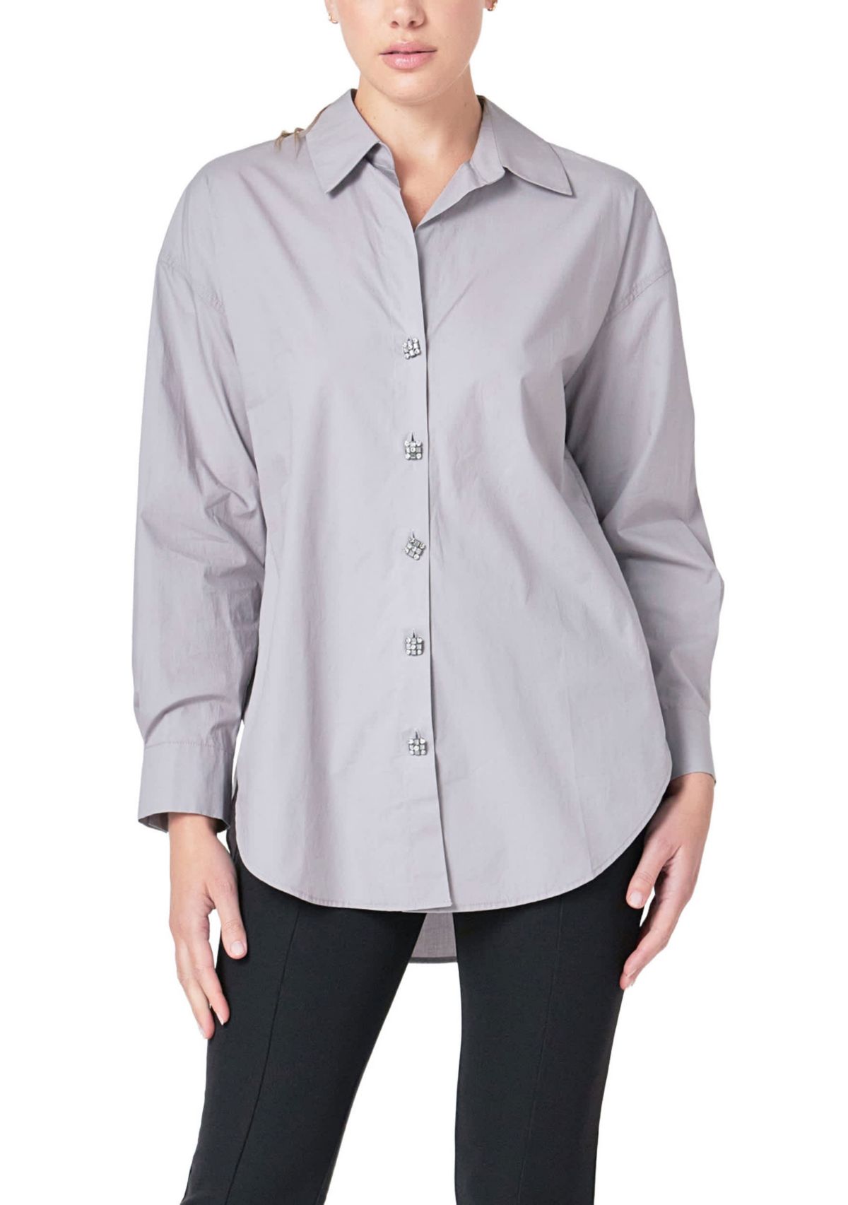 Oversize Button Collared Shirt