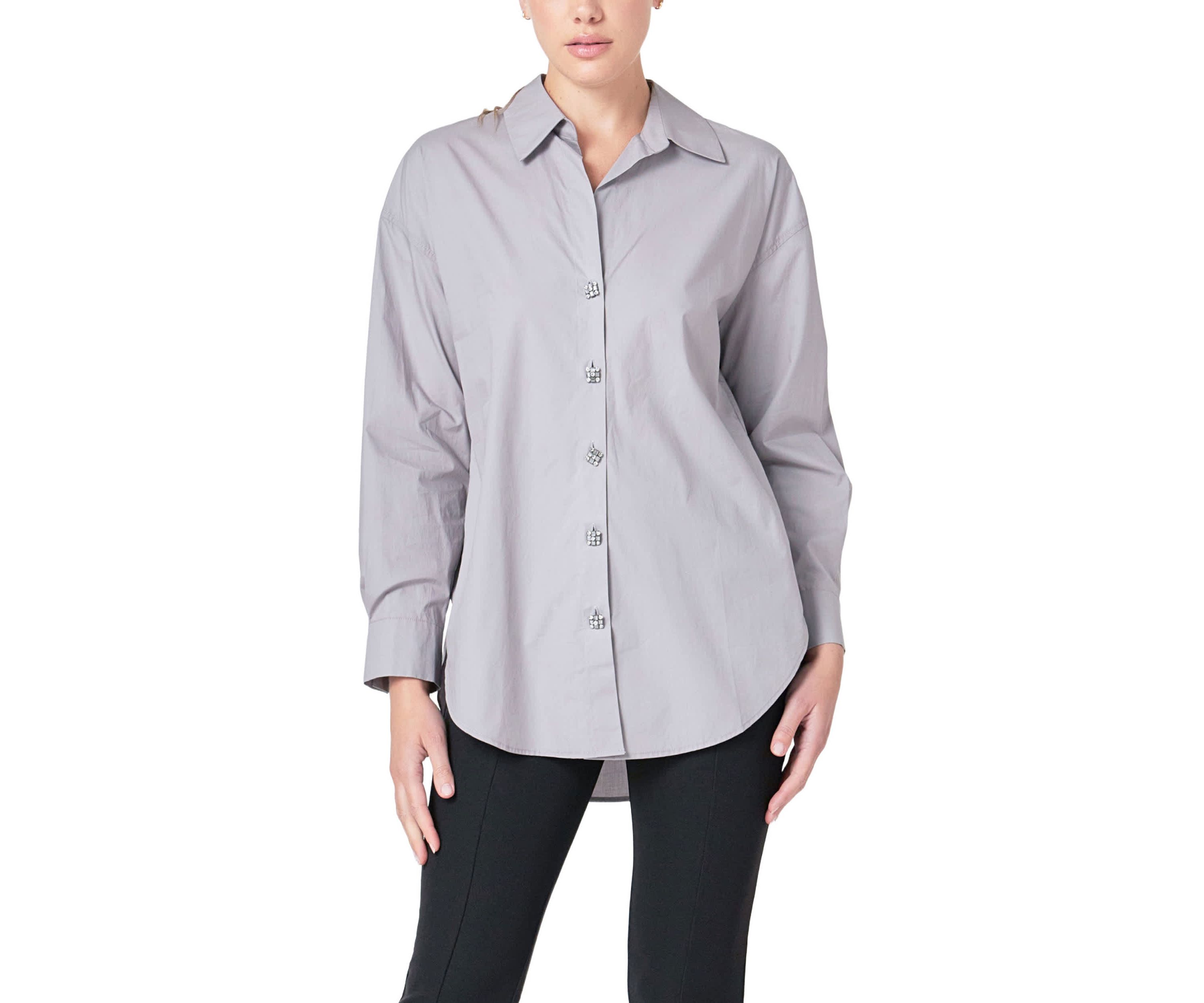 Oversize Button Collared Shirt