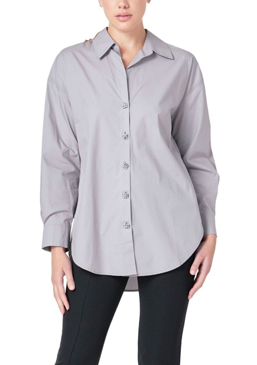 Oversize Button Collared Shirt