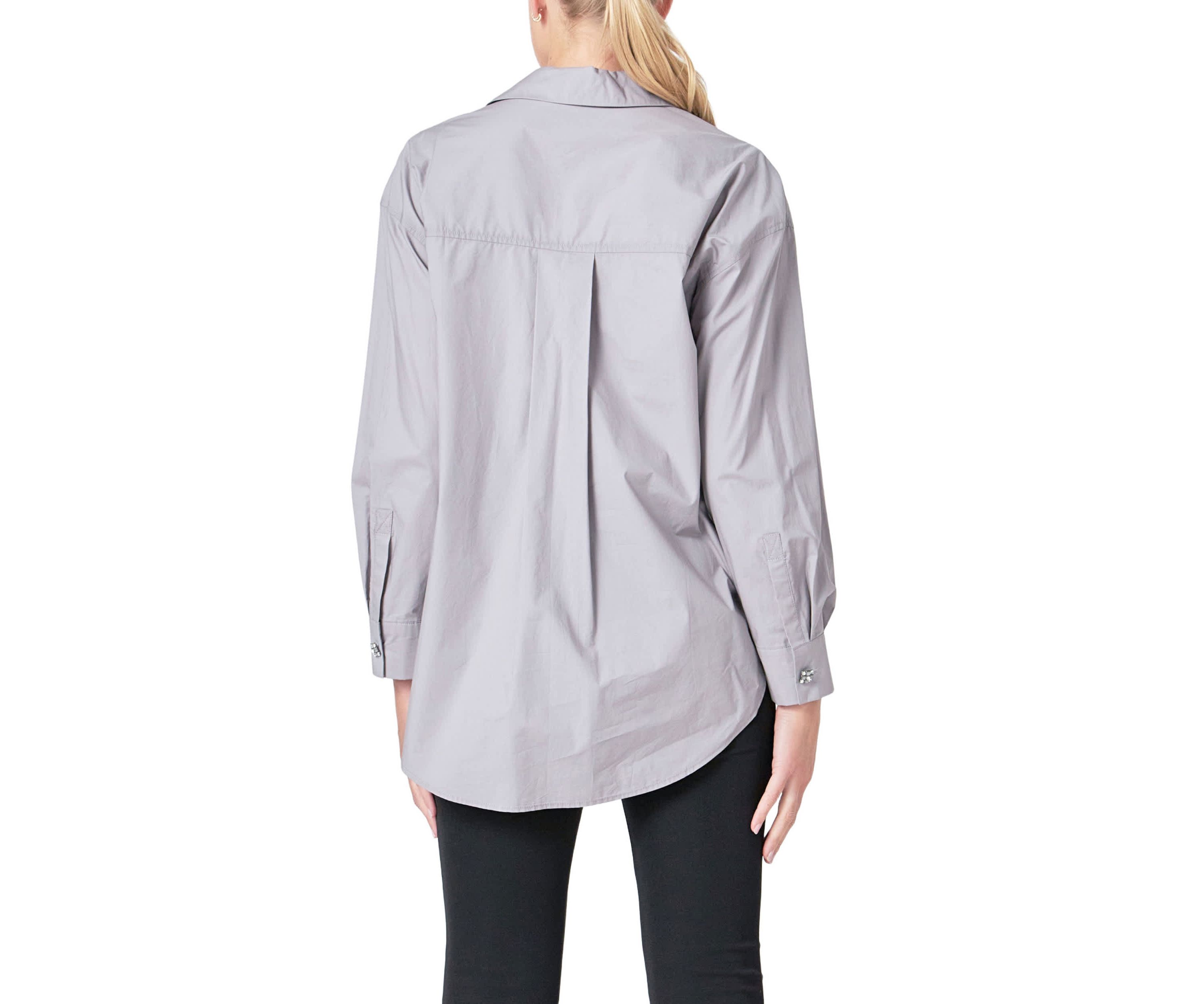 Oversize Button Collared Shirt
