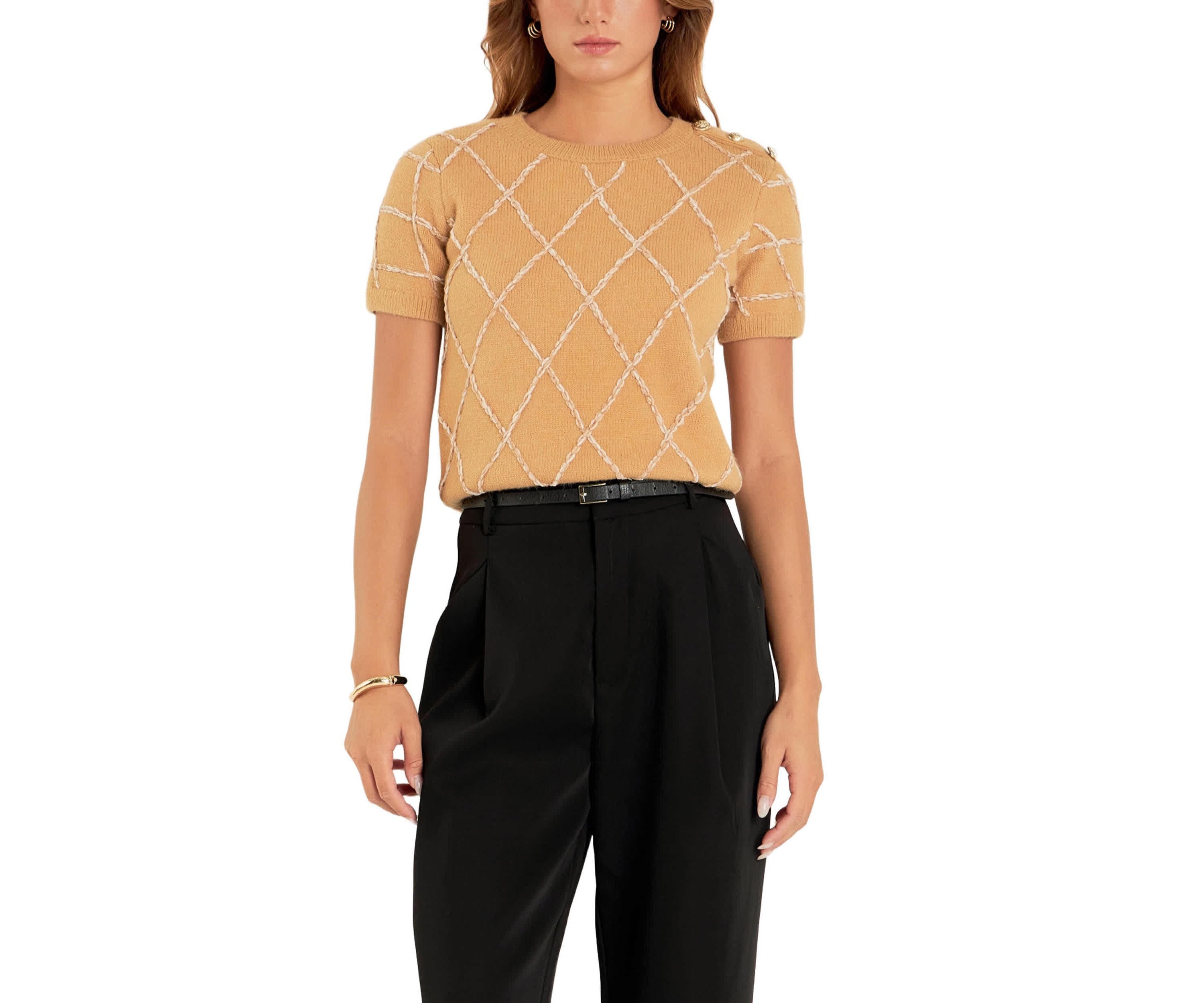 Diamond Pattern Knit