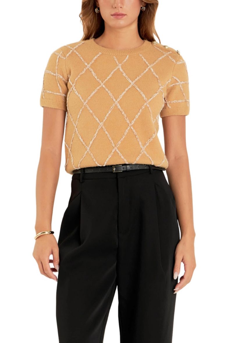 Diamond Pattern Knit