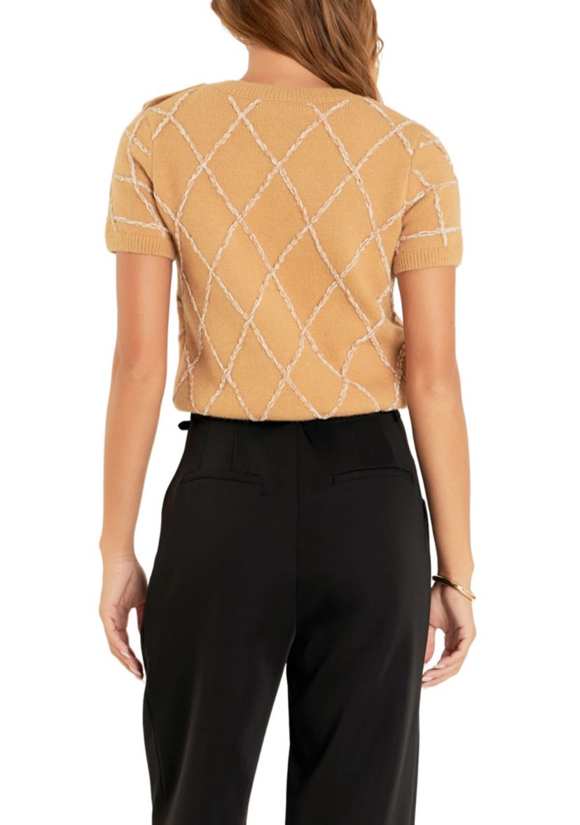 Diamond Pattern Knit
