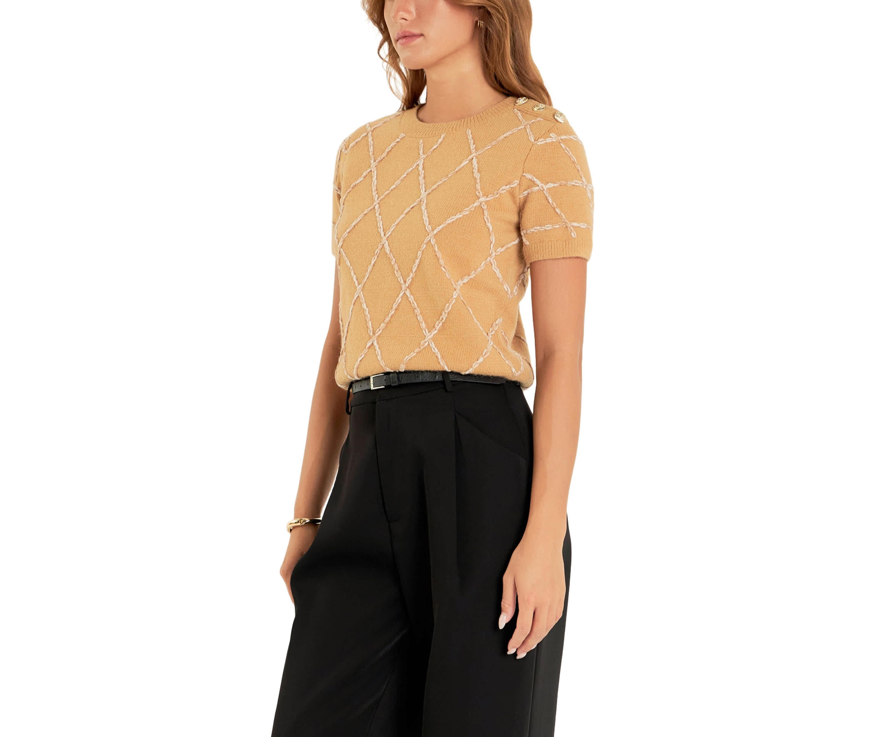Diamond Pattern Knit