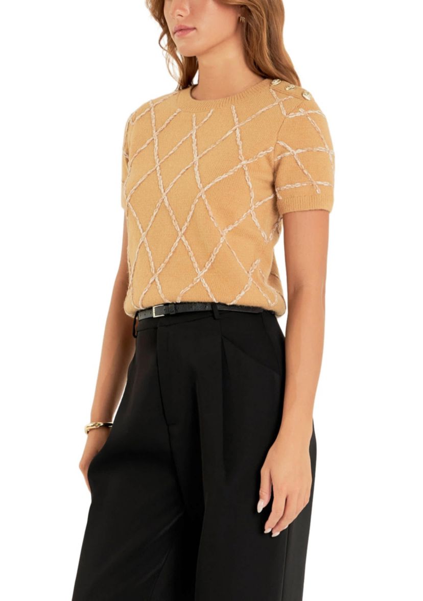 Diamond Pattern Knit