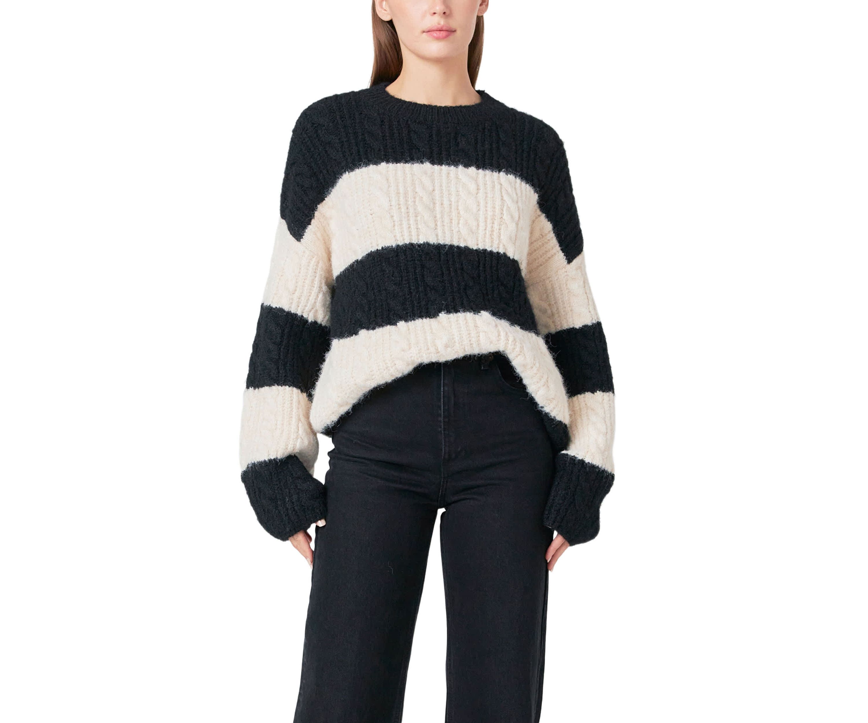 Striped Chunky Sweater