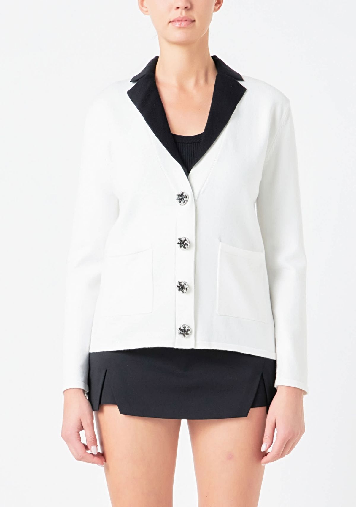 Jewel Knit Blazer Cardigan