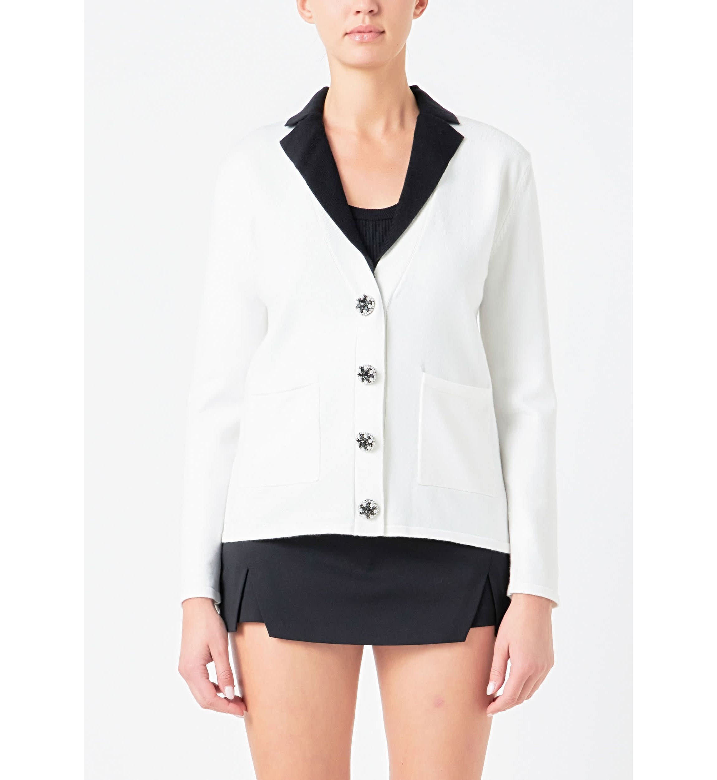 Jewel Knit Blazer Cardigan