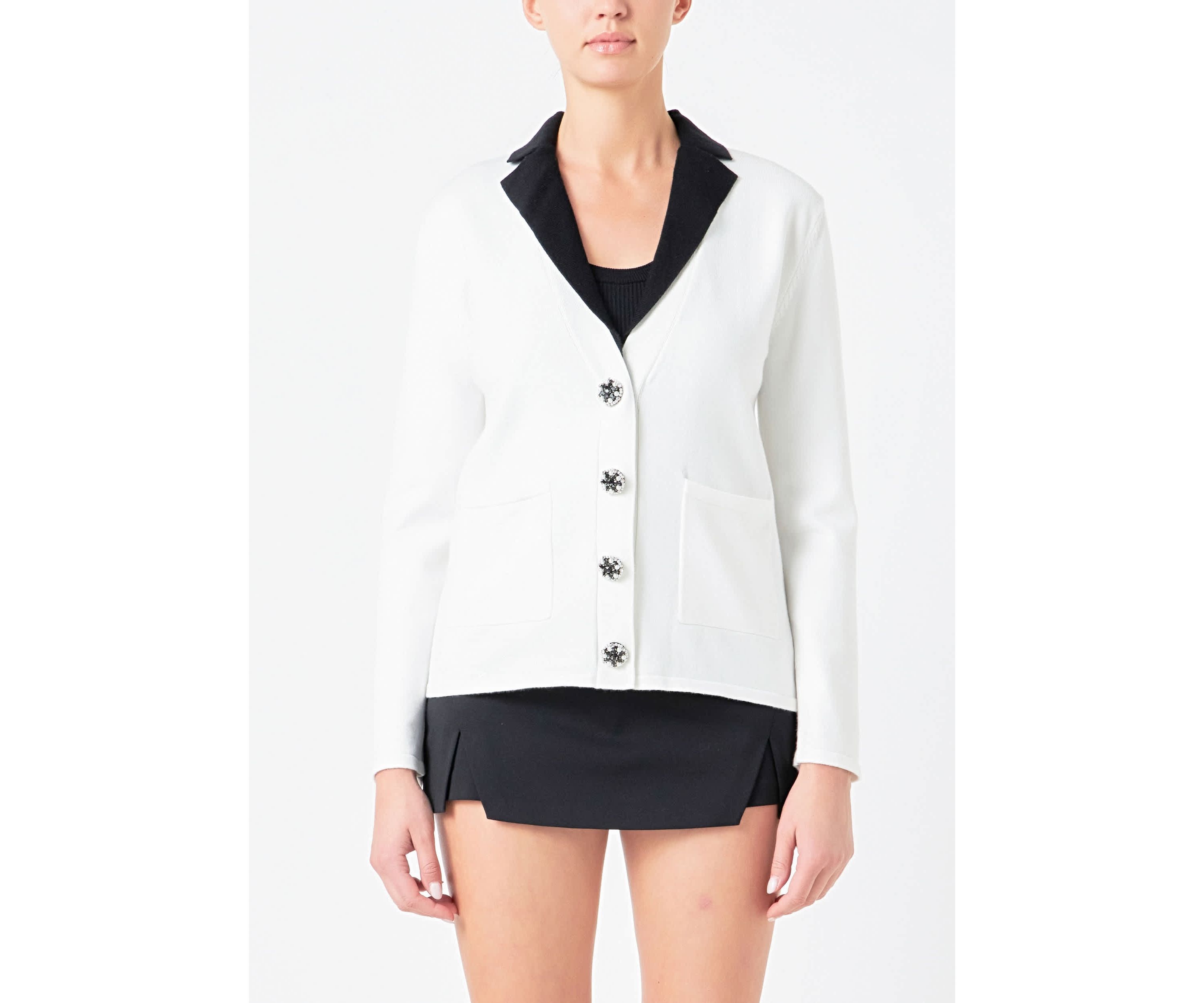 Jewel Knit Blazer Cardigan