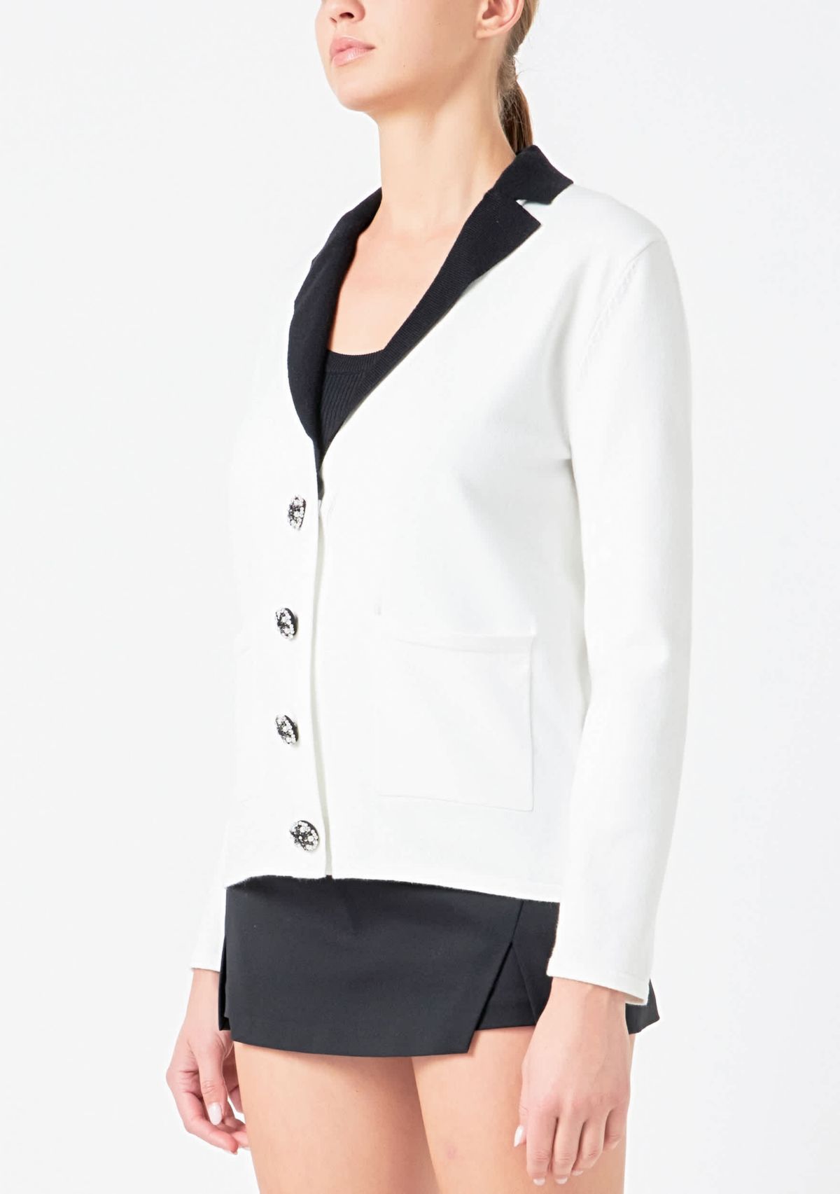 Jewel Knit Blazer Cardigan