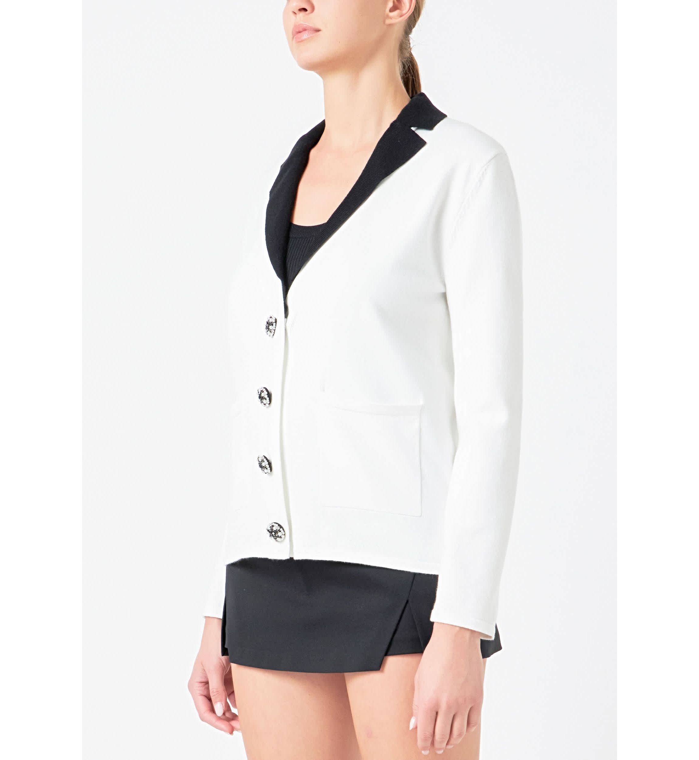 Jewel Knit Blazer Cardigan