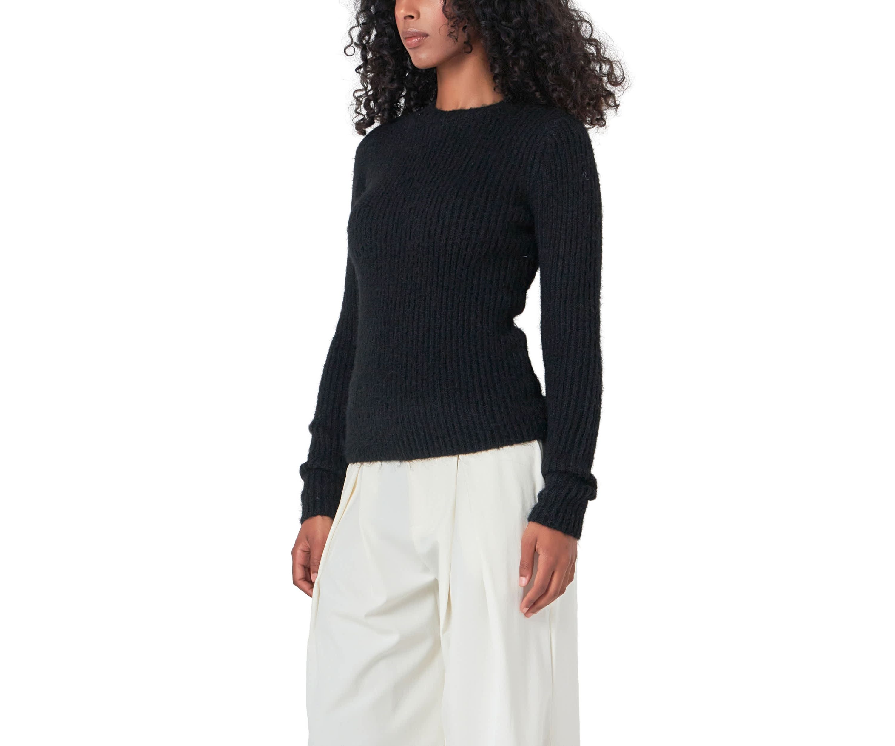 Ribbed Long Sleeve Top