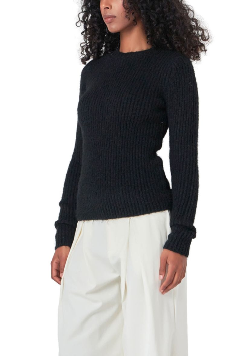 Ribbed Long Sleeve Top