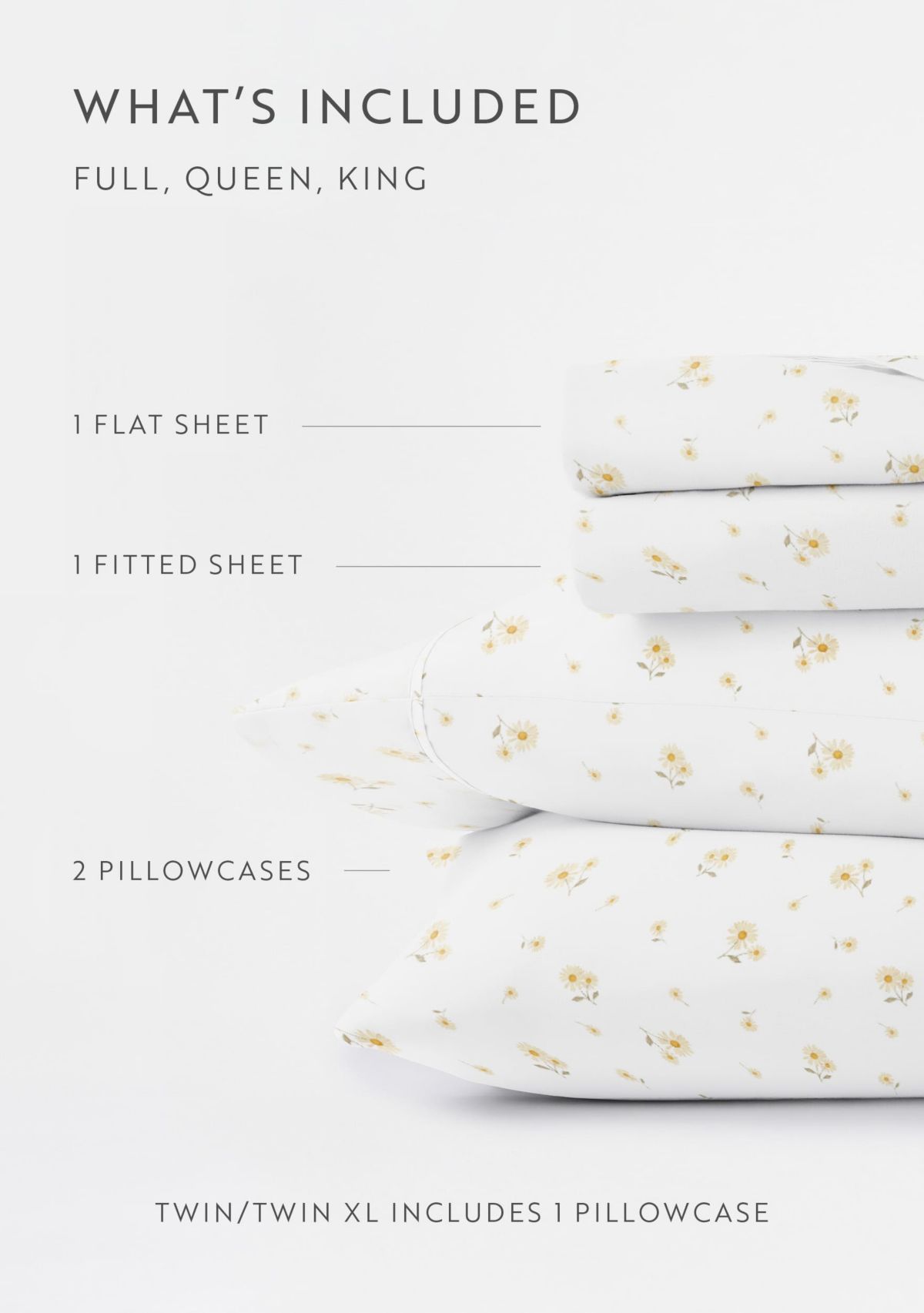 Ultra Soft 4-Piece Sweet Florals Ditsy Patterned  Sheet Set