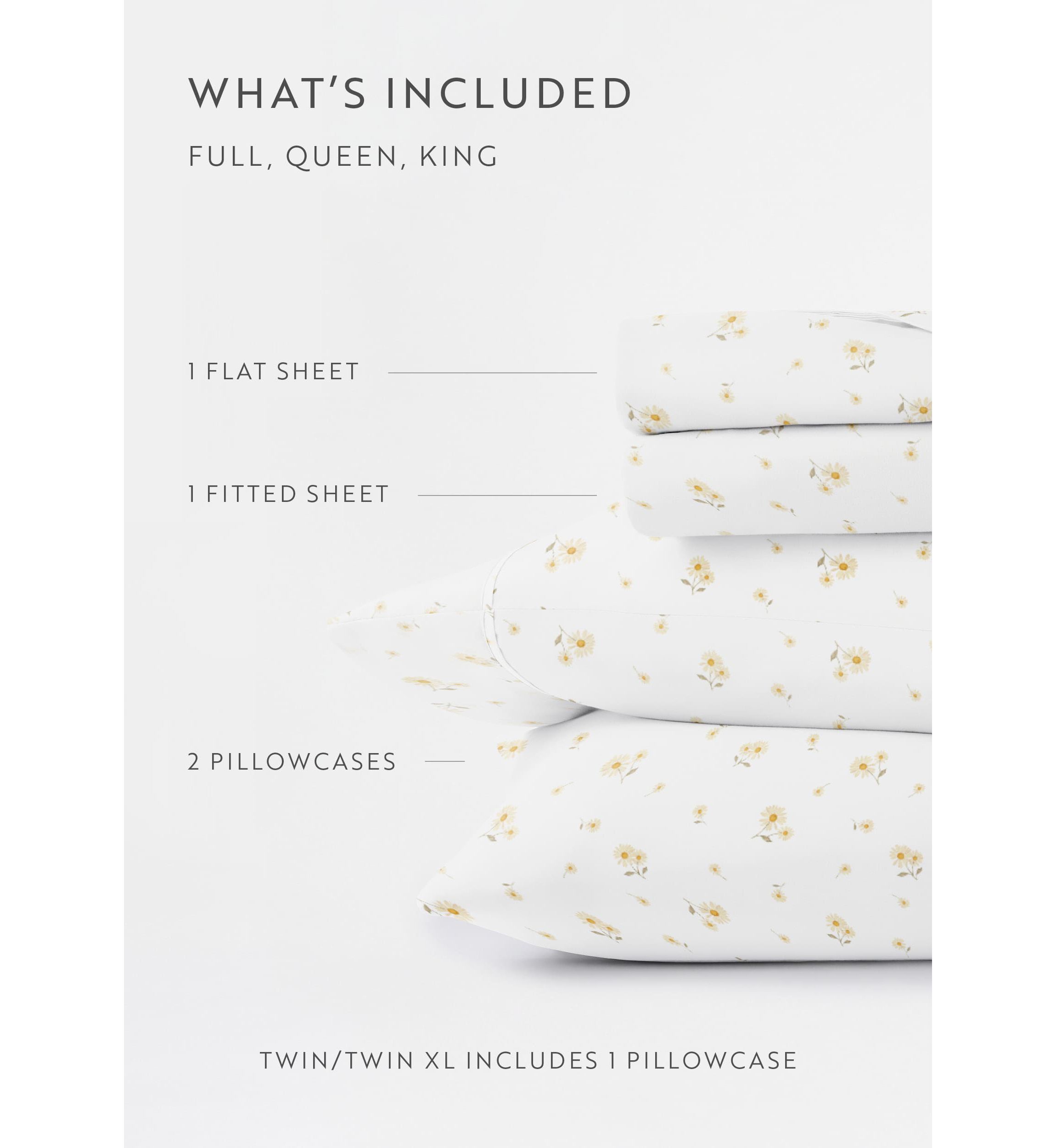 Ultra Soft 4-Piece Sweet Florals Ditsy Patterned  Sheet Set