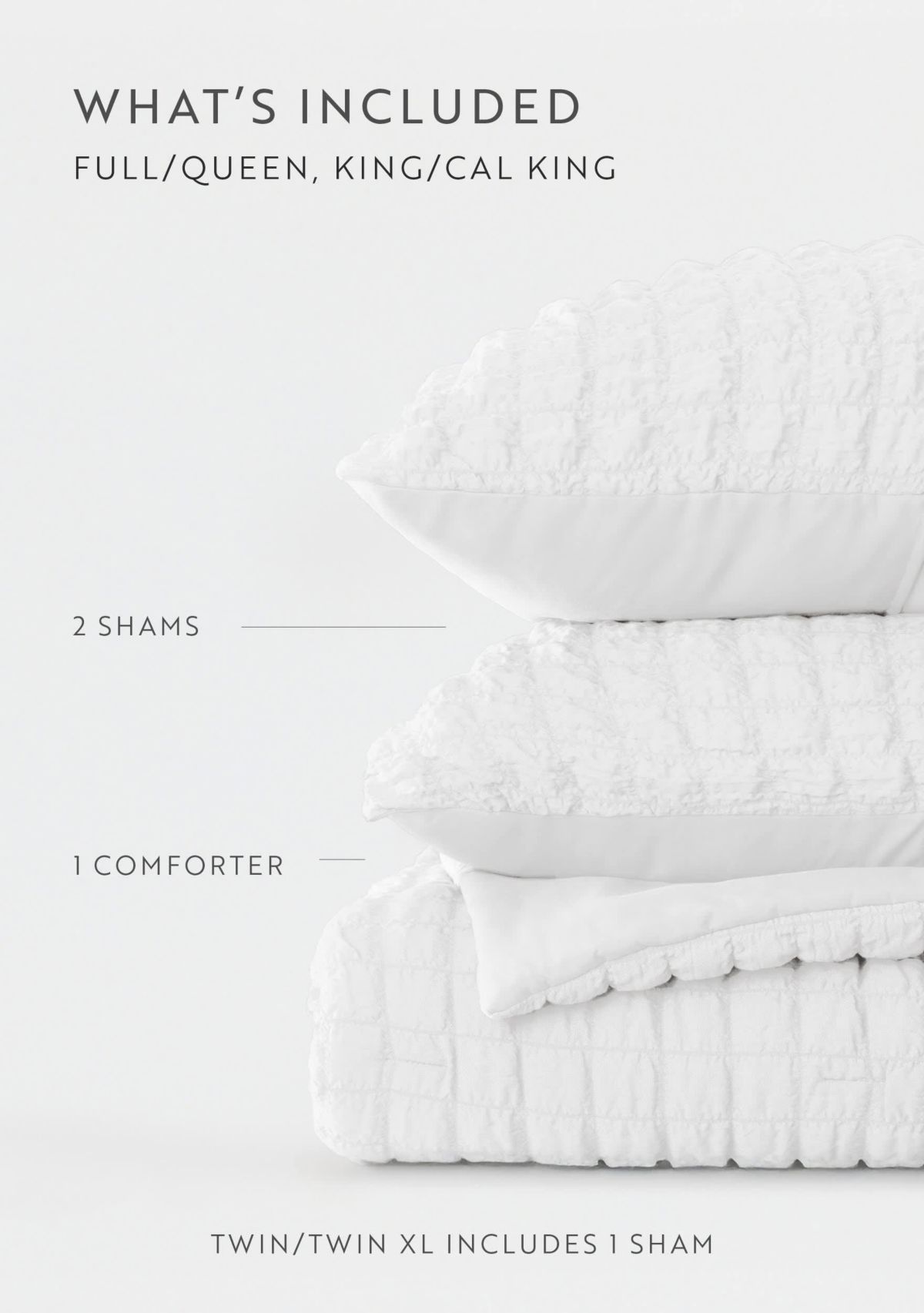Seersucker Textured Ultra Soft Microfiber All Season Down-Alternative Comforter Set