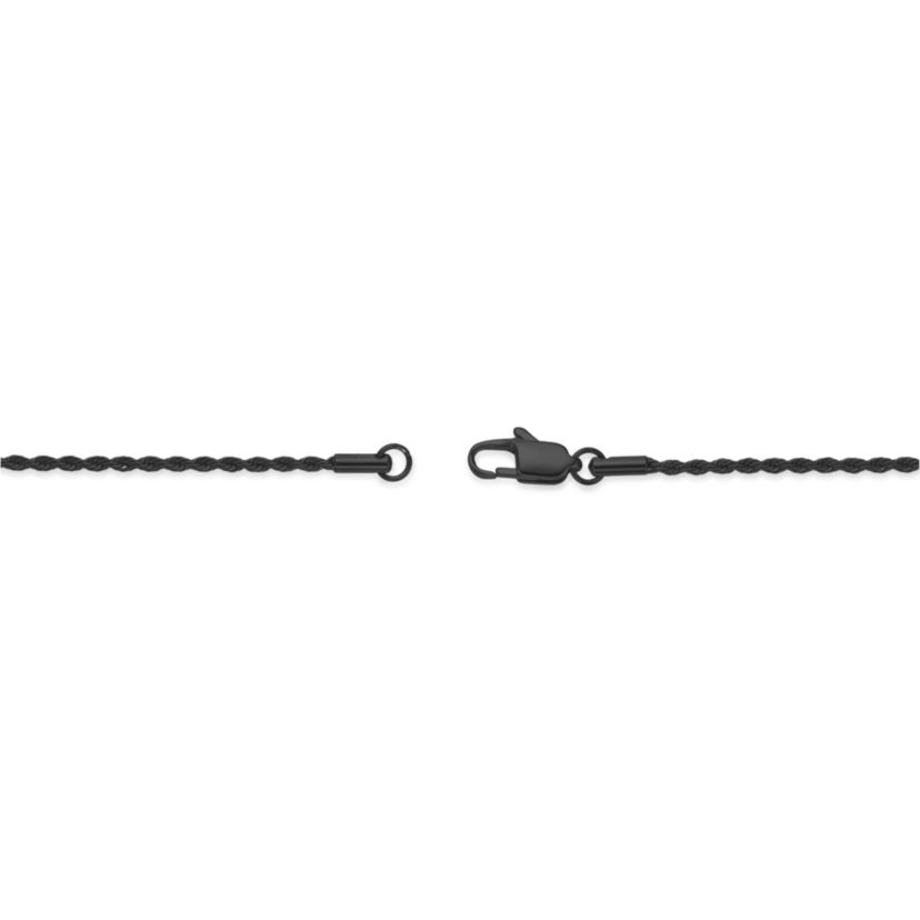 Stainless Steel Rope Chain Cross Pendant Necklace