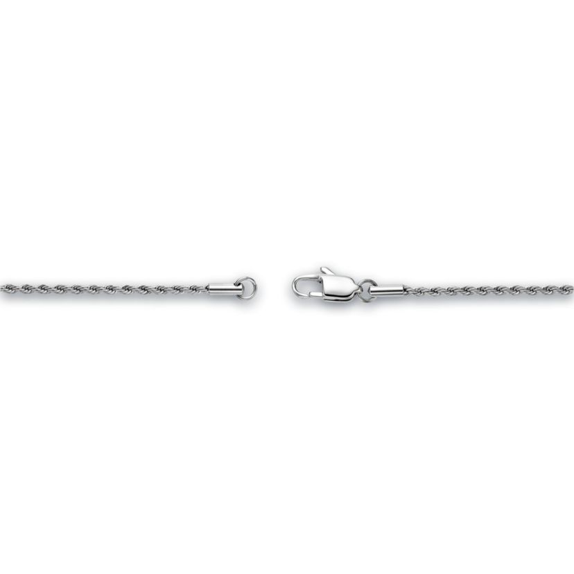 Stainless Steel Rope Chain Cross Pendant Necklace