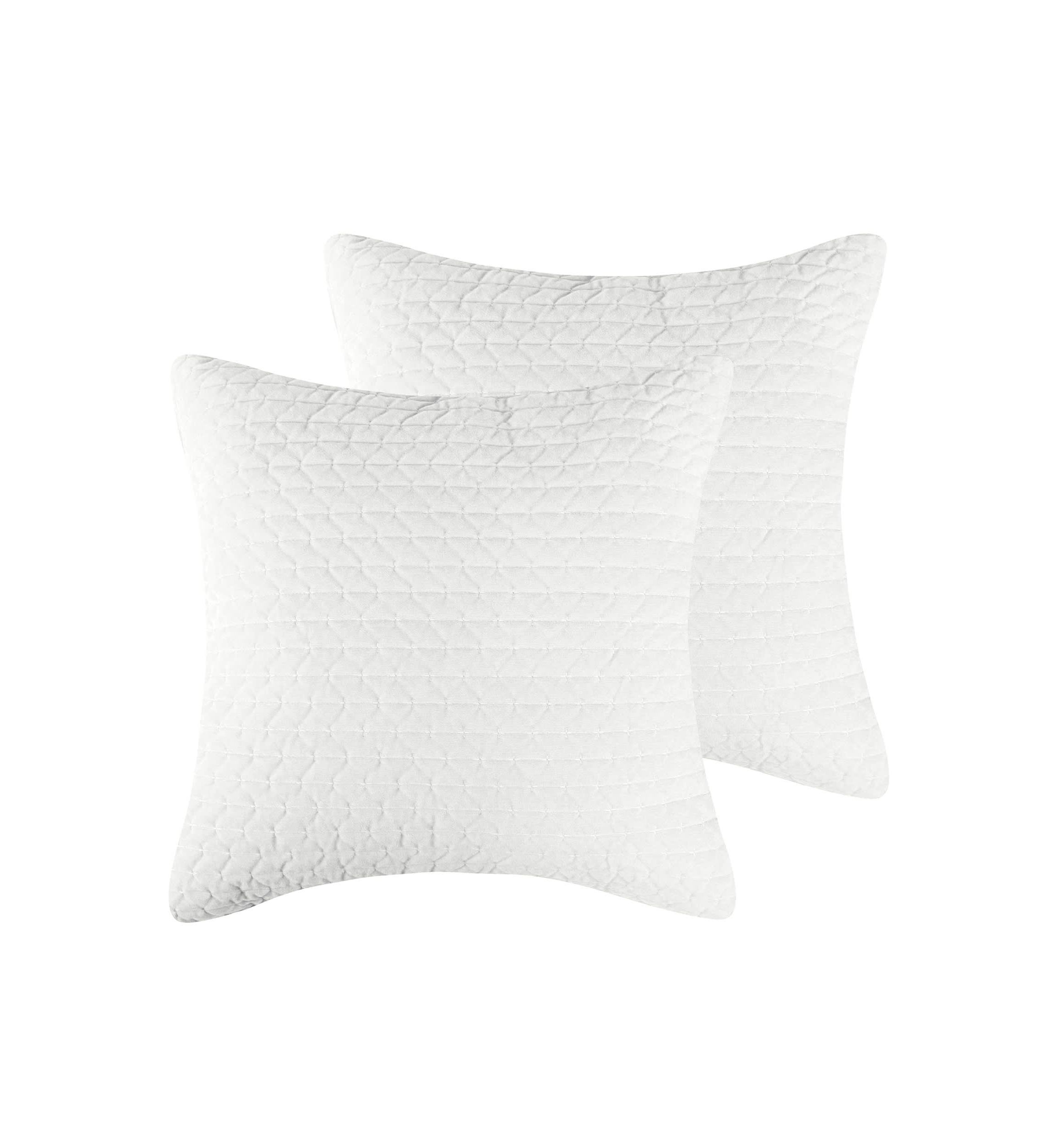 Velvet Stitch Euro Sham Set of 2