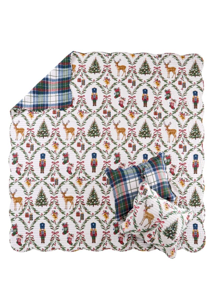 Festive Nutcrackers Quilt Set