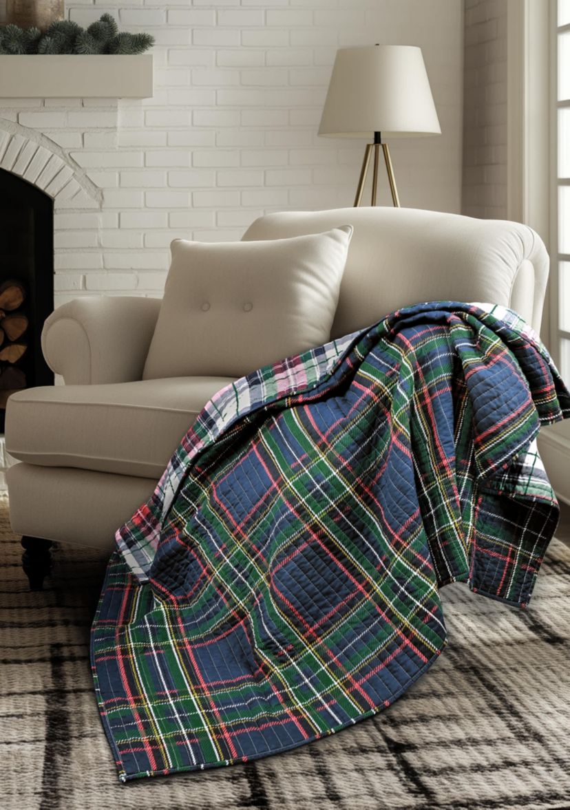 Spencer Plaid Quilted Throw