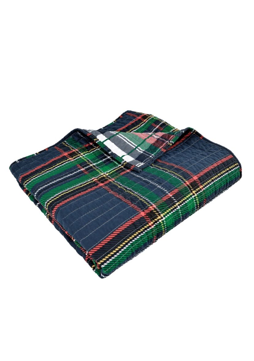 Spencer Plaid Quilted Throw