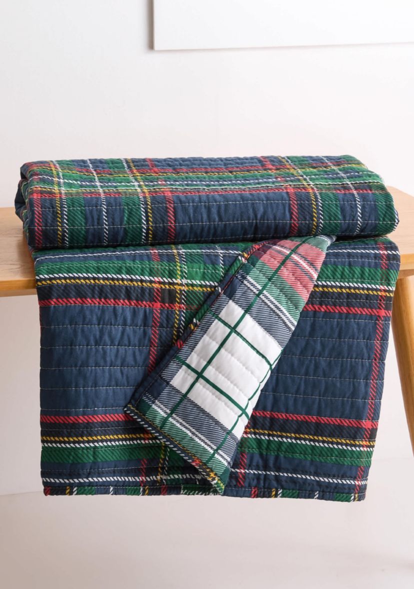 Spencer Plaid Quilted Throw
