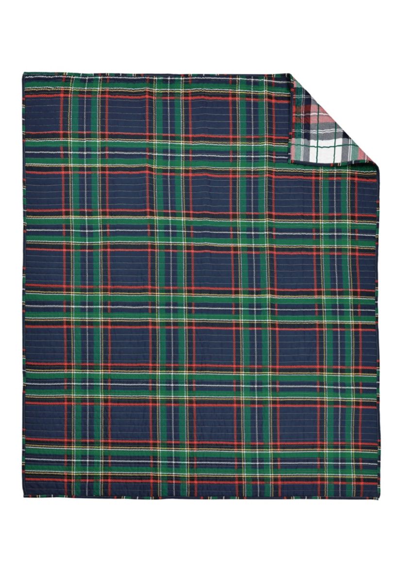 Spencer Plaid Quilted Throw