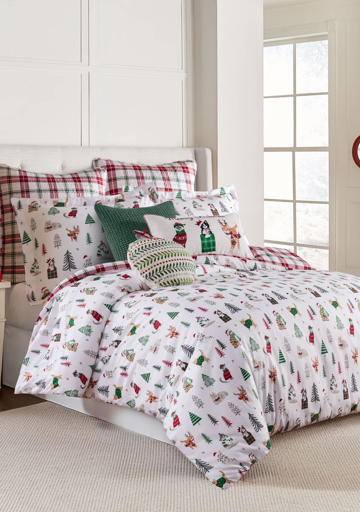 Meowy Christmas Comforter Set