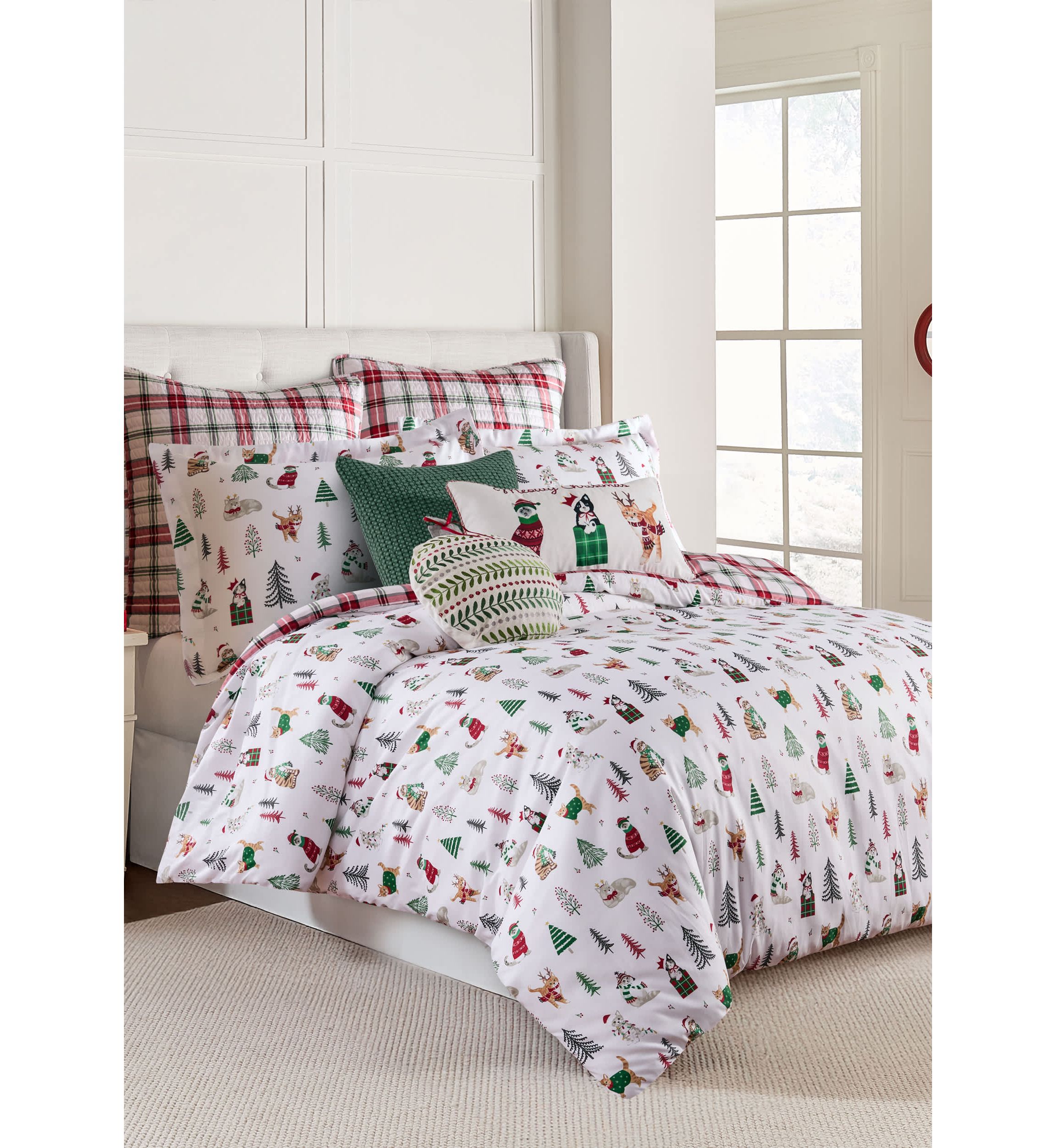 Meowy Christmas Comforter Set