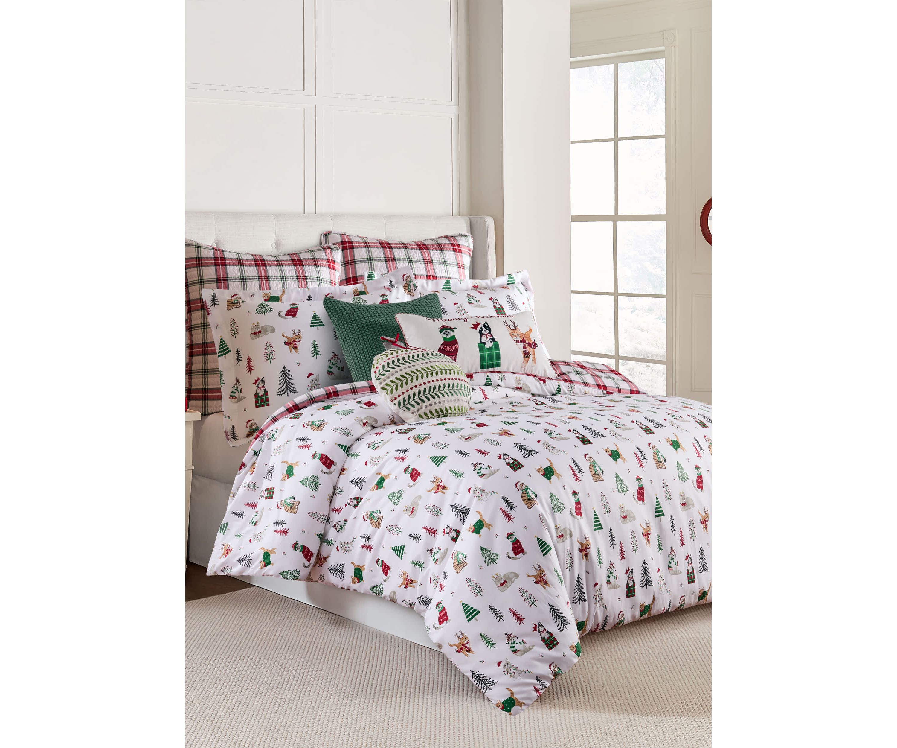 Meowy Christmas Comforter Set