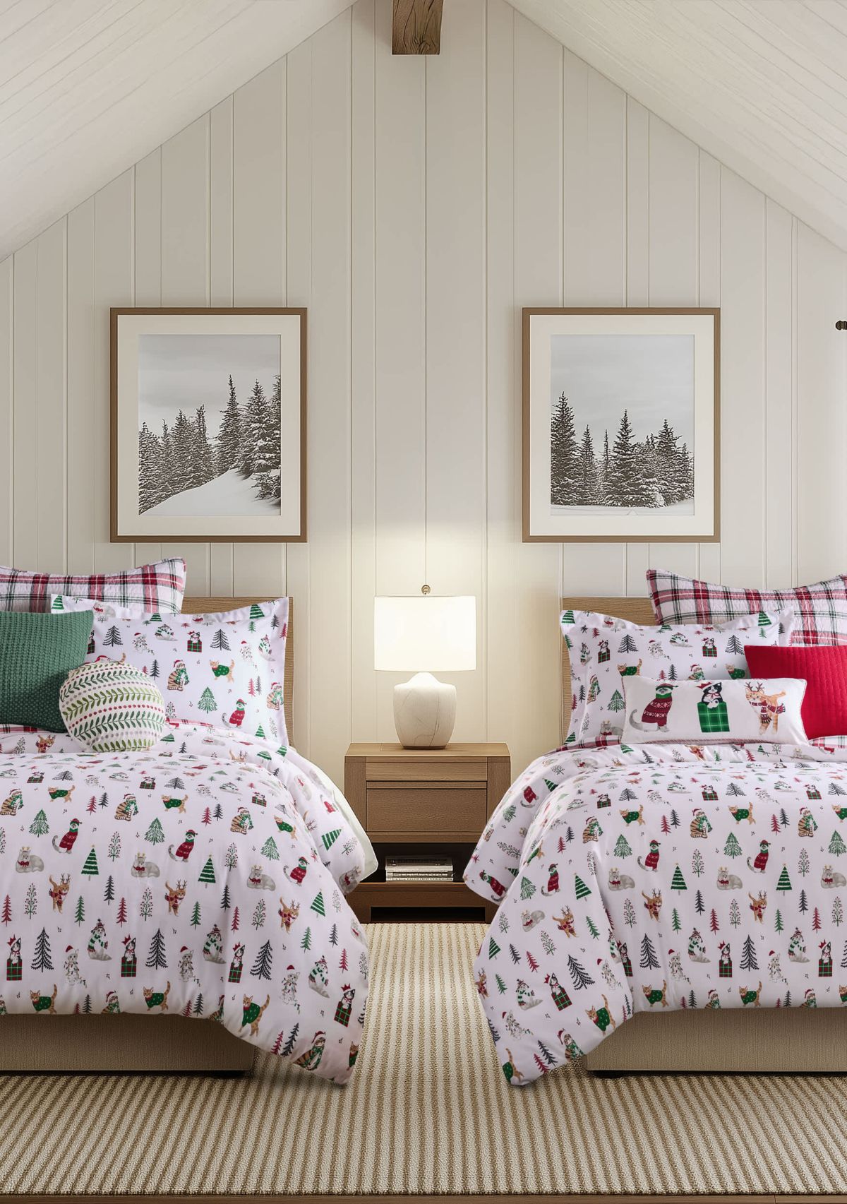Meowy Christmas Comforter Set