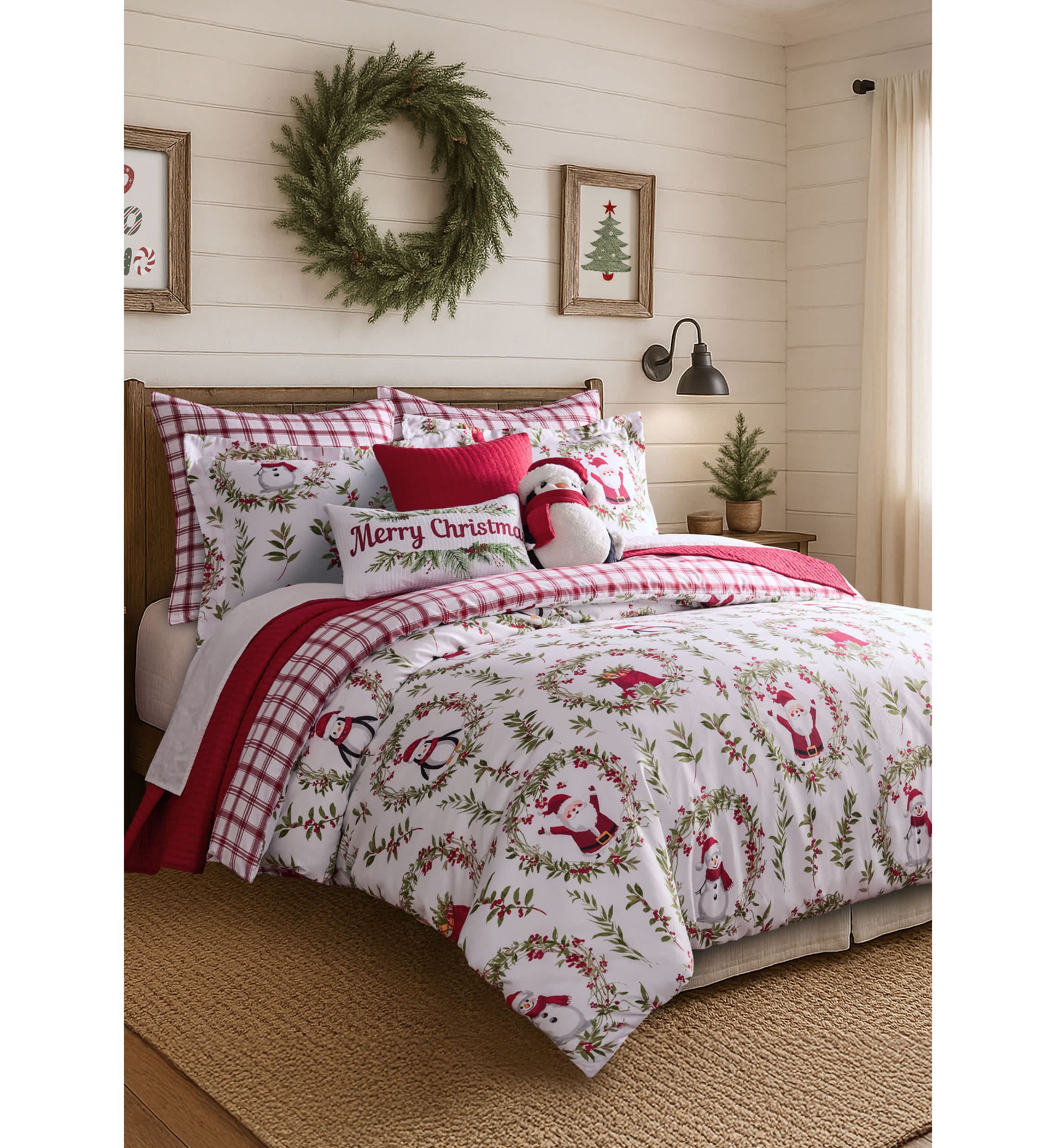 Pine & Plaid Duvet Cover Set